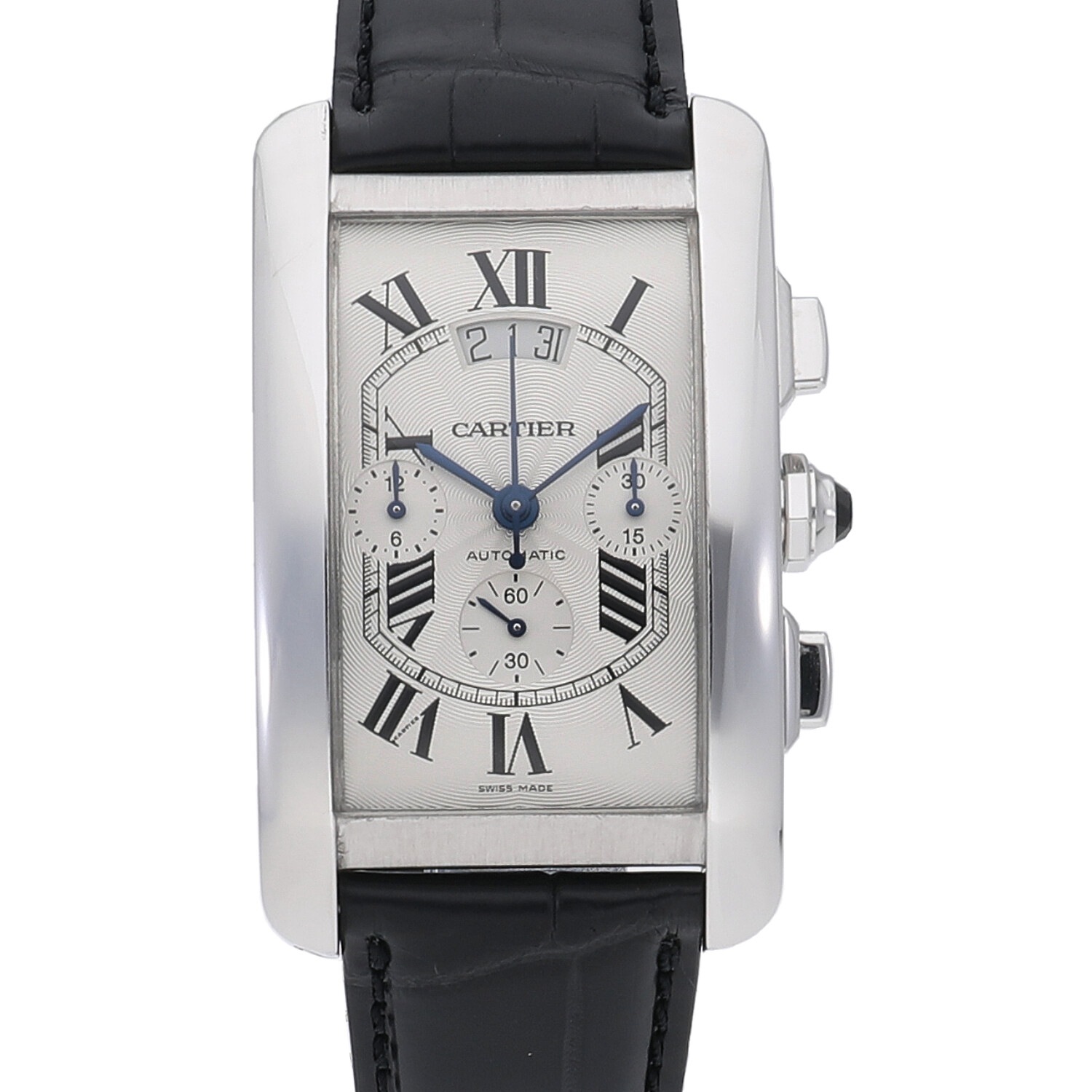 C5109 | [中古]カルティエ タンクアメリカン XL クロノグラフ シルバー