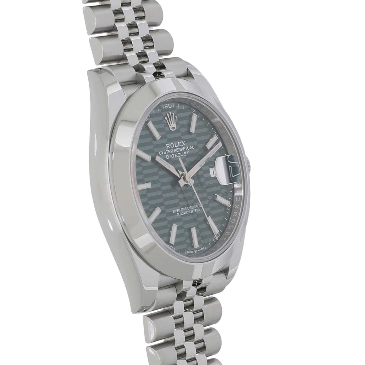 R7010 | [新品]ロレックス デイトジャスト 41 126300 ミントグリーン