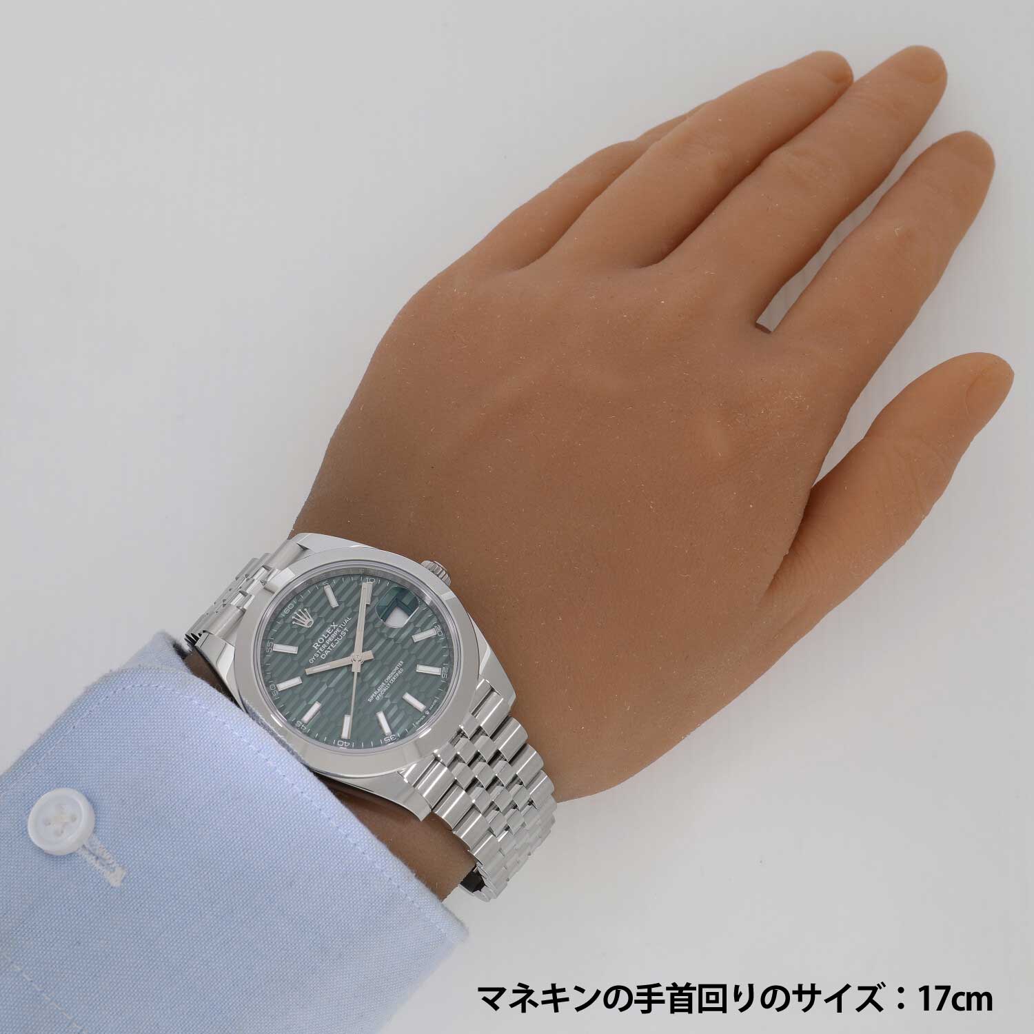 R7010 | [新品]ロレックス デイトジャスト 41 126300 ミントグリーン