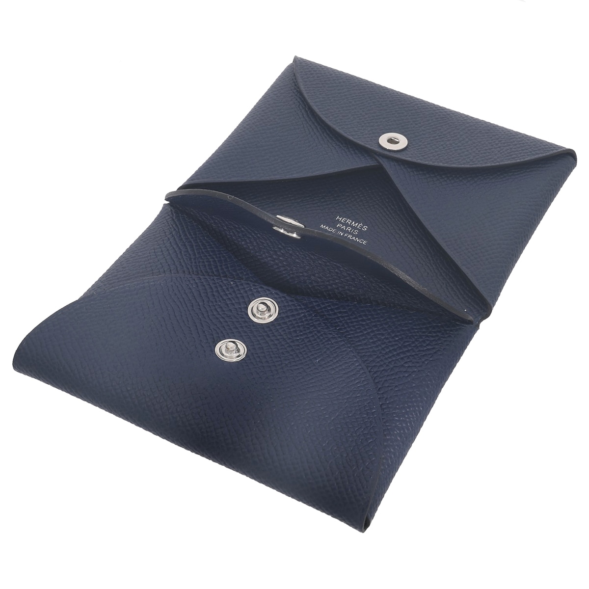 エルメス カルヴィ デュオ エプソン セレスト 水色 シルバー金具 Z刻印 エルメス カルヴィ デュオ エプソン セレスト 水色 シルバー金具