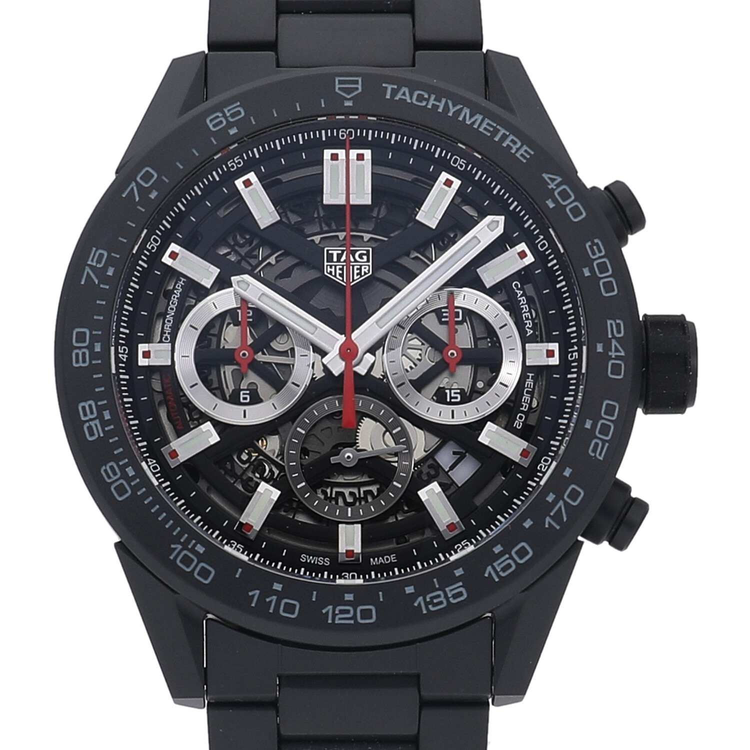 【ほぼ未使用・極美品】 カレラ キャリバーホイヤー02 45mm タグホイヤー 新品】 TAG Heuer（タグ・ホイヤー） カレラ キャリバーホイヤー