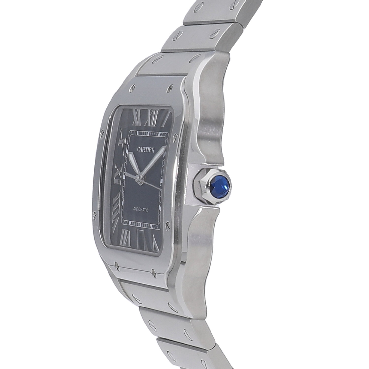 カルティエ サントスドゥカルティエ LM WSSA0030 ブルー CARTIER 中古メンズ 腕時計 送料無料 カルティエ サントスドゥカルティエLM 39.8mm WSSA0047 メンズ 腕時計