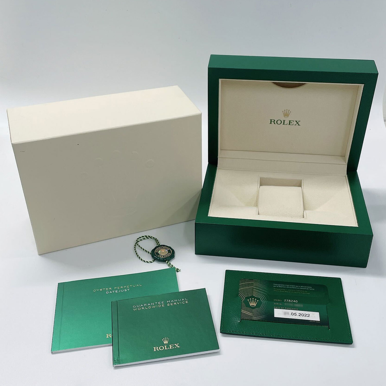 R5511 | [中古]ロレックス デイトジャスト 31 ミントグリーン 278240