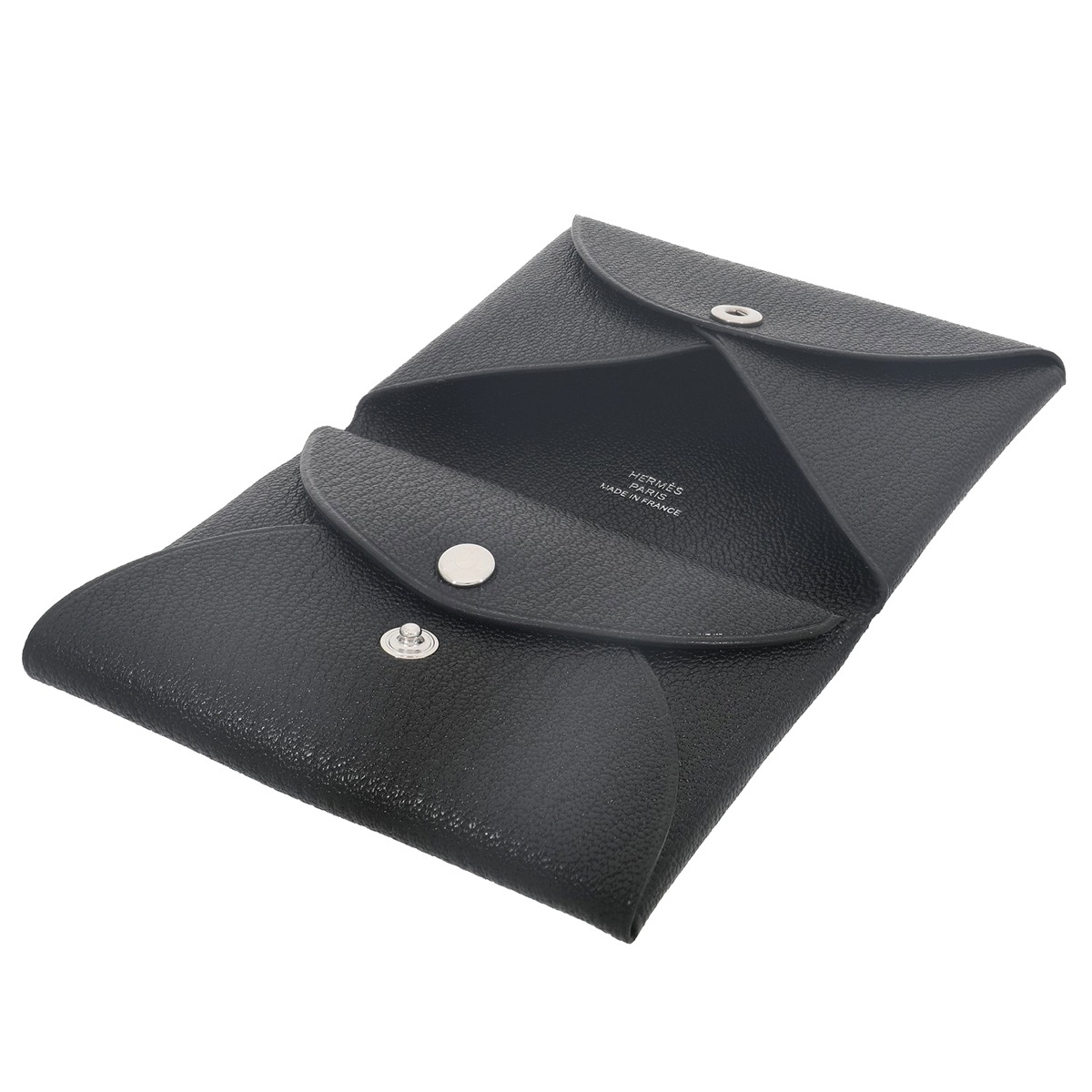 H10312 | [新品] エルメス カルヴィ デュオ シェーブル ブラック