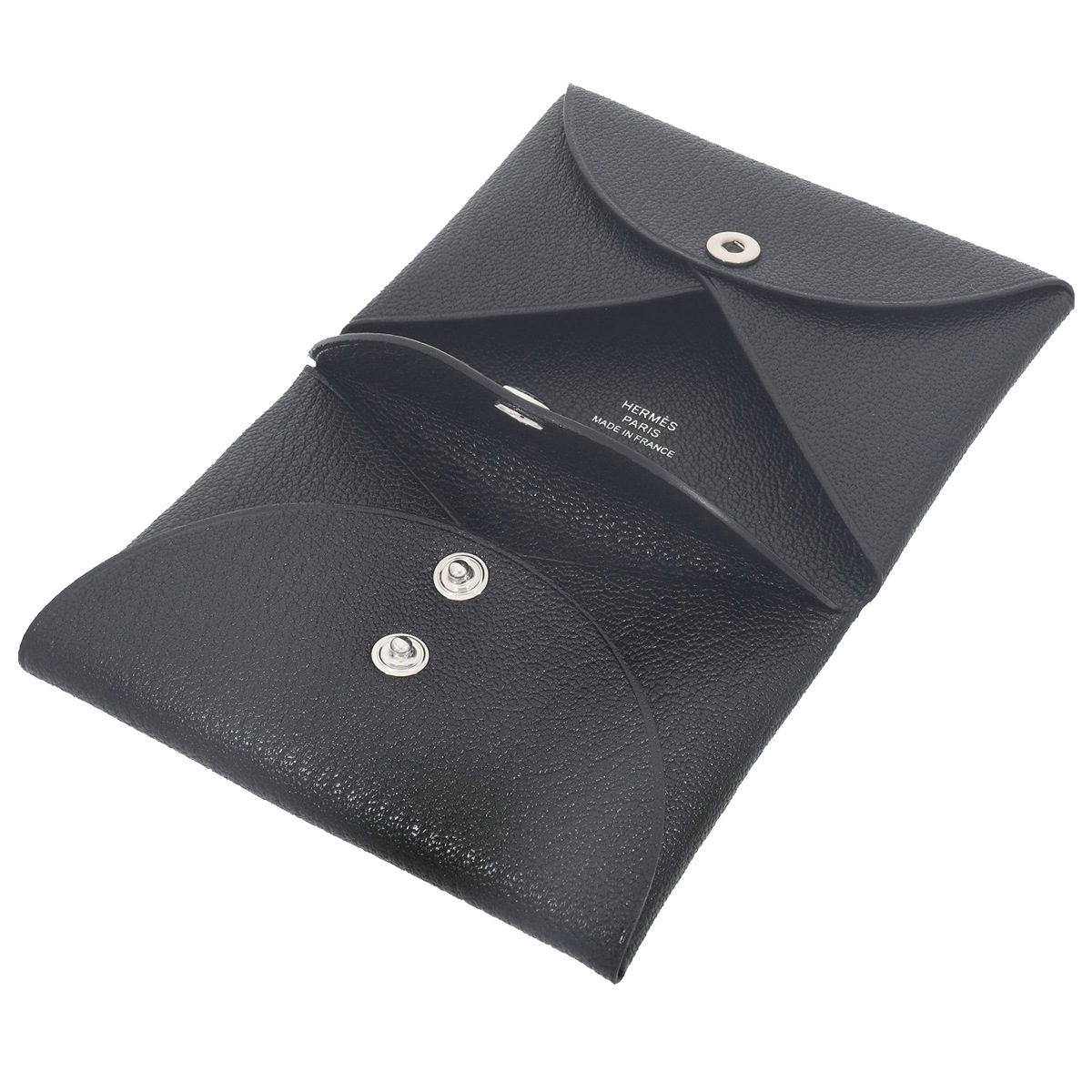 H10312 | [新品] エルメス カルヴィ デュオ シェーブル ブラック