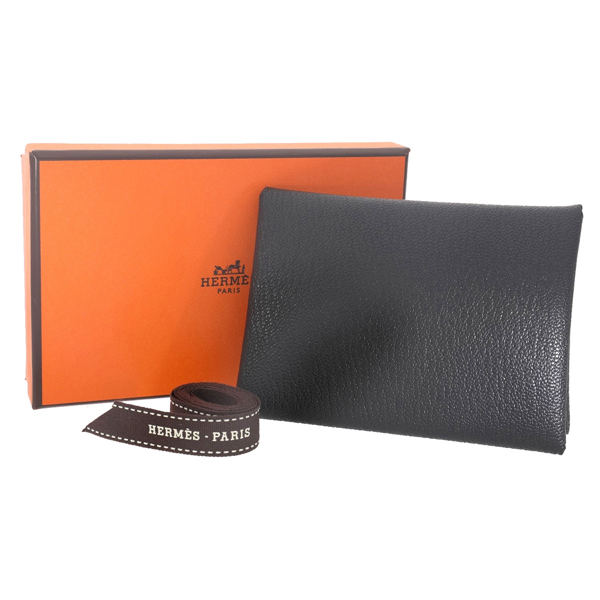 H10312 | [新品] エルメス カルヴィ デュオ シェーブル ブラック