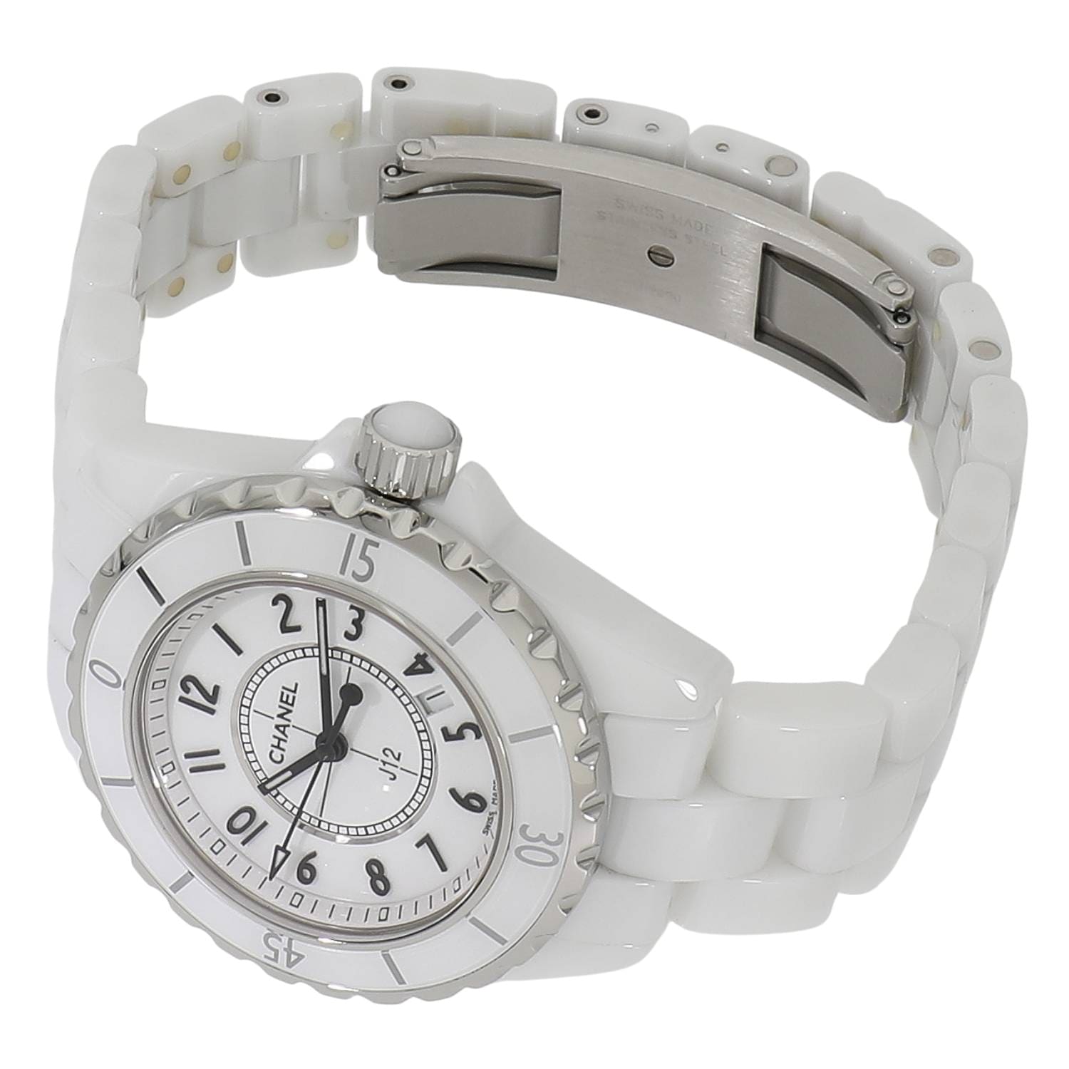 C20071 | [中古]シャネル J12 ホワイトセラミック 33MM H0968 ホワイト