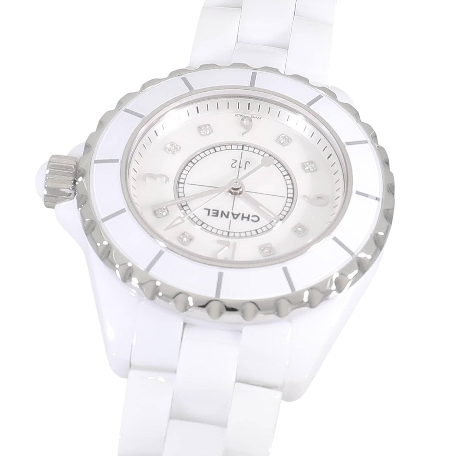 C10515 | [中古]シャネル J12 ホワイト セラミック H2422 ホワイト
