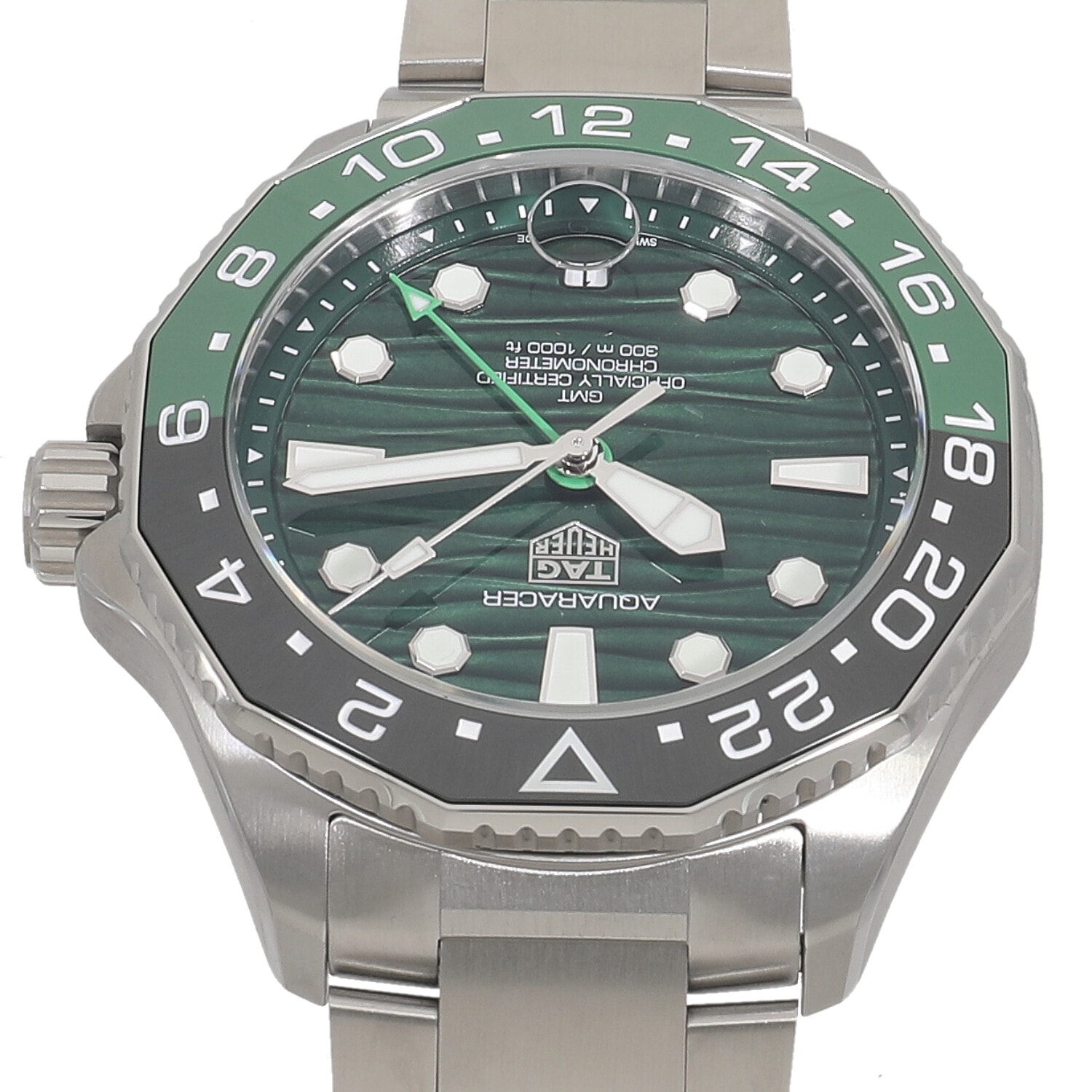 ホイヤーアクアレーサーグリーンダイヤル タグ・ホイヤー アクアレーサー プロフェッショナル300 GMT | レ