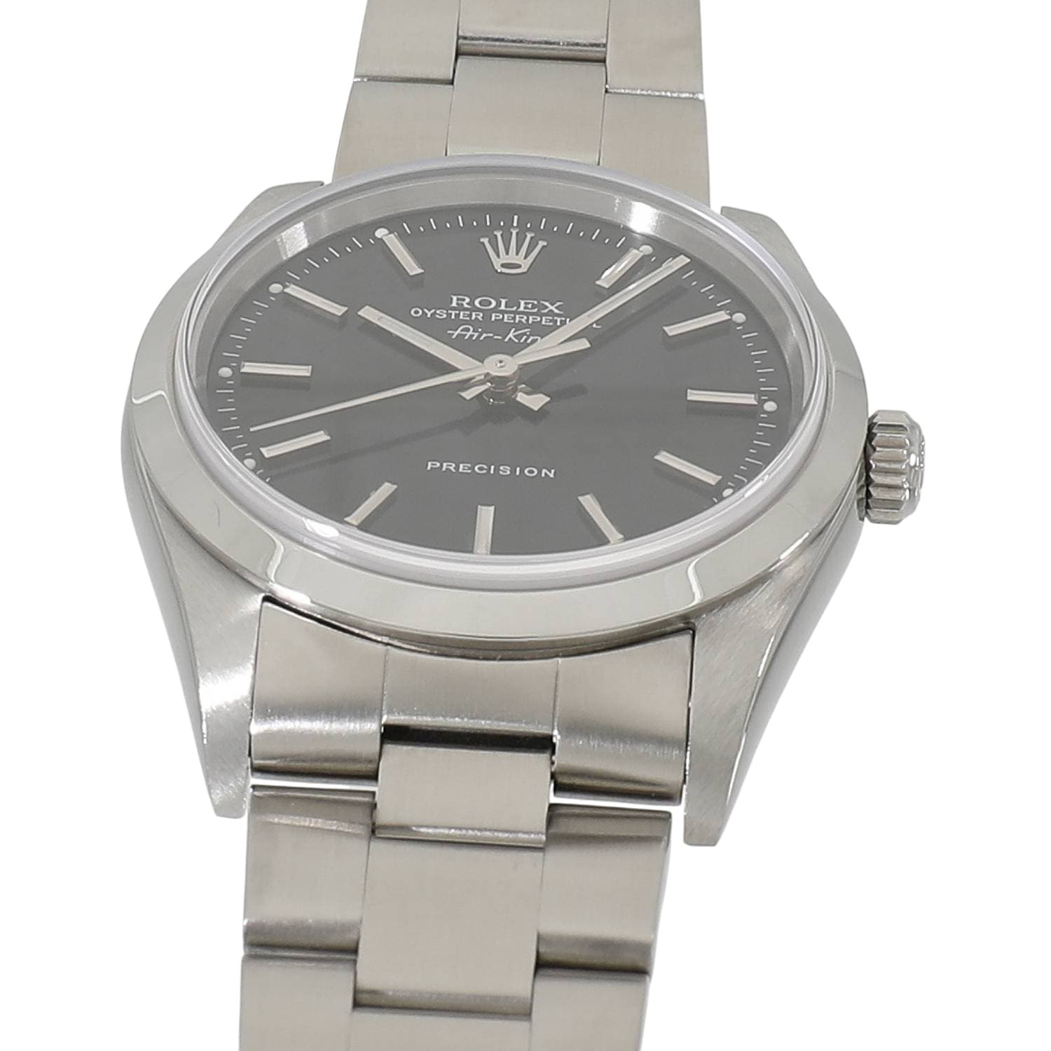 R11056 | [中古]ロレックス エアキング 14000M D番 ブラック メンズ 