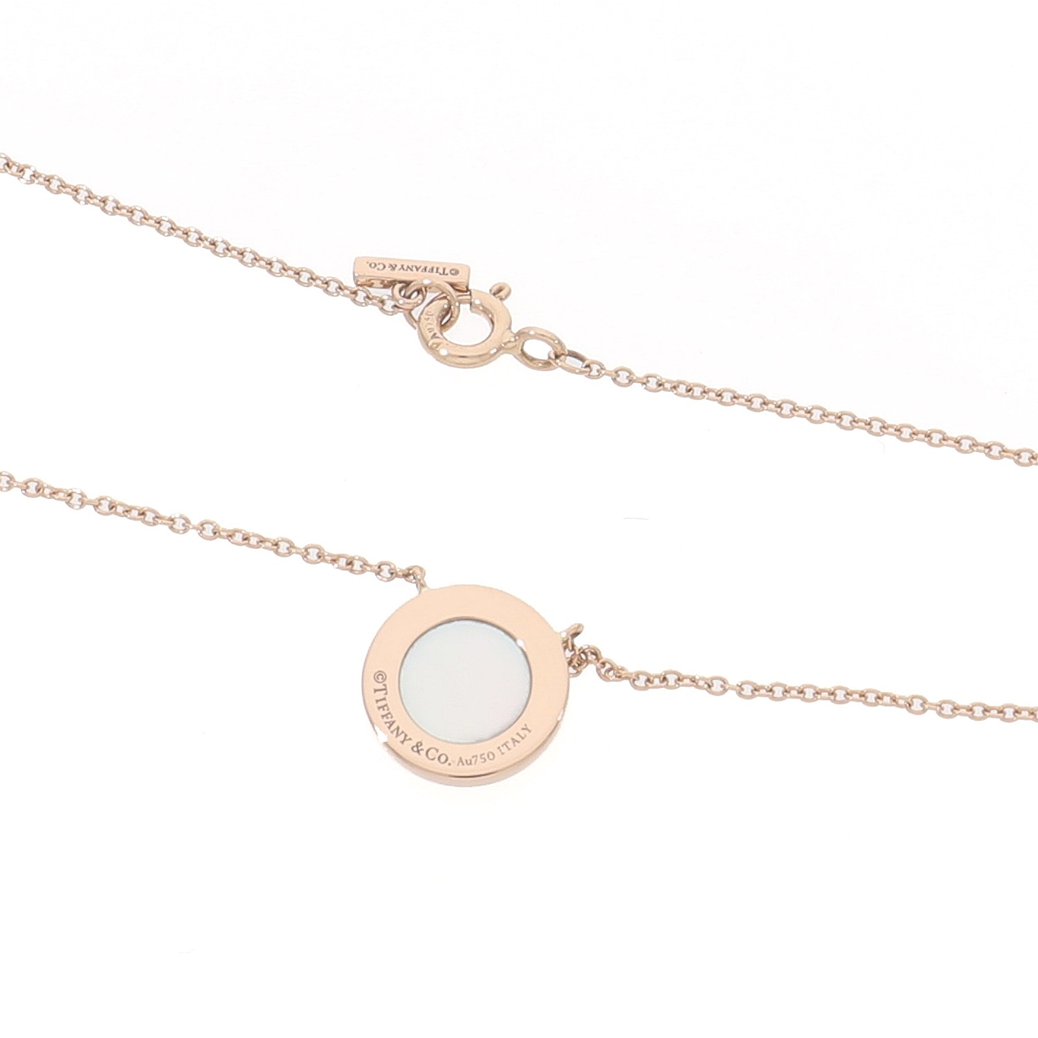 T10127 | [中古]ティファニー T TWO サークル ペンダント ネックレス