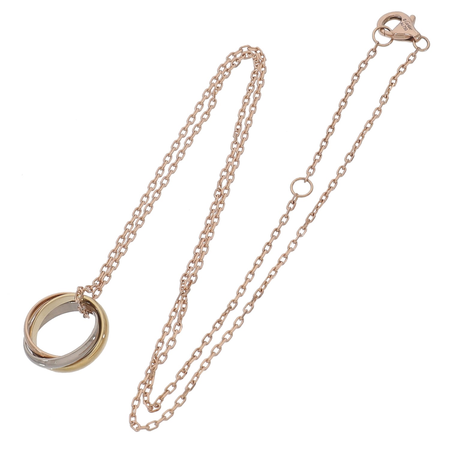 Cartier カルティエ ベビートリニティネックレス Ꮶ18スリーカラー