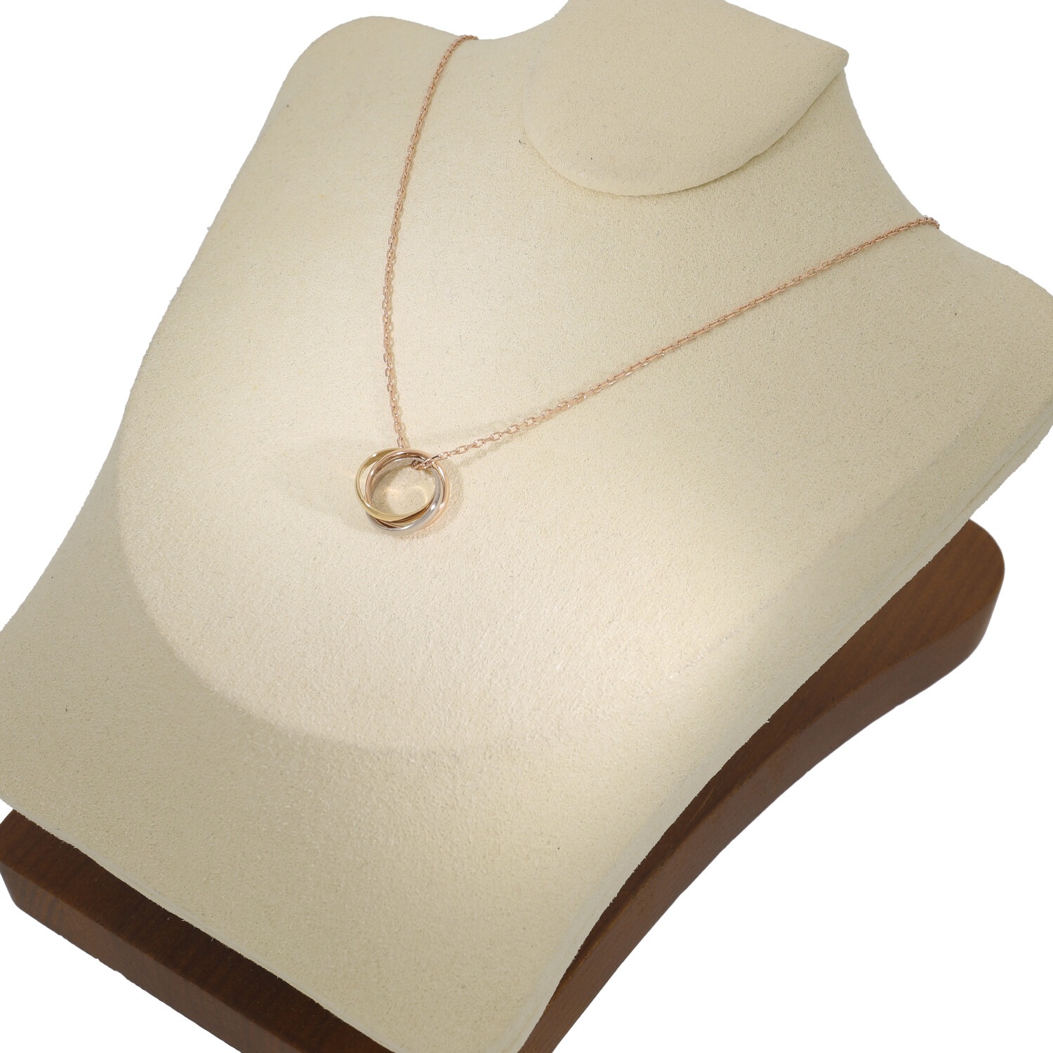 C9718 | [中古]カルティエ ベビー トリニティ ネックレス スリーカラー