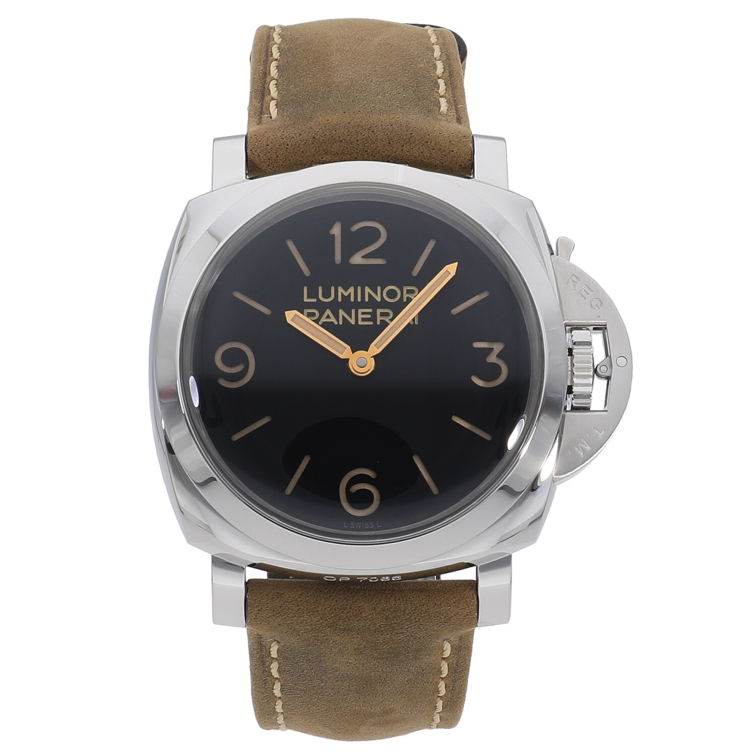 P5619 | [中古]パネライ ルミノール 47MM ブラック PAM00372 メンズ