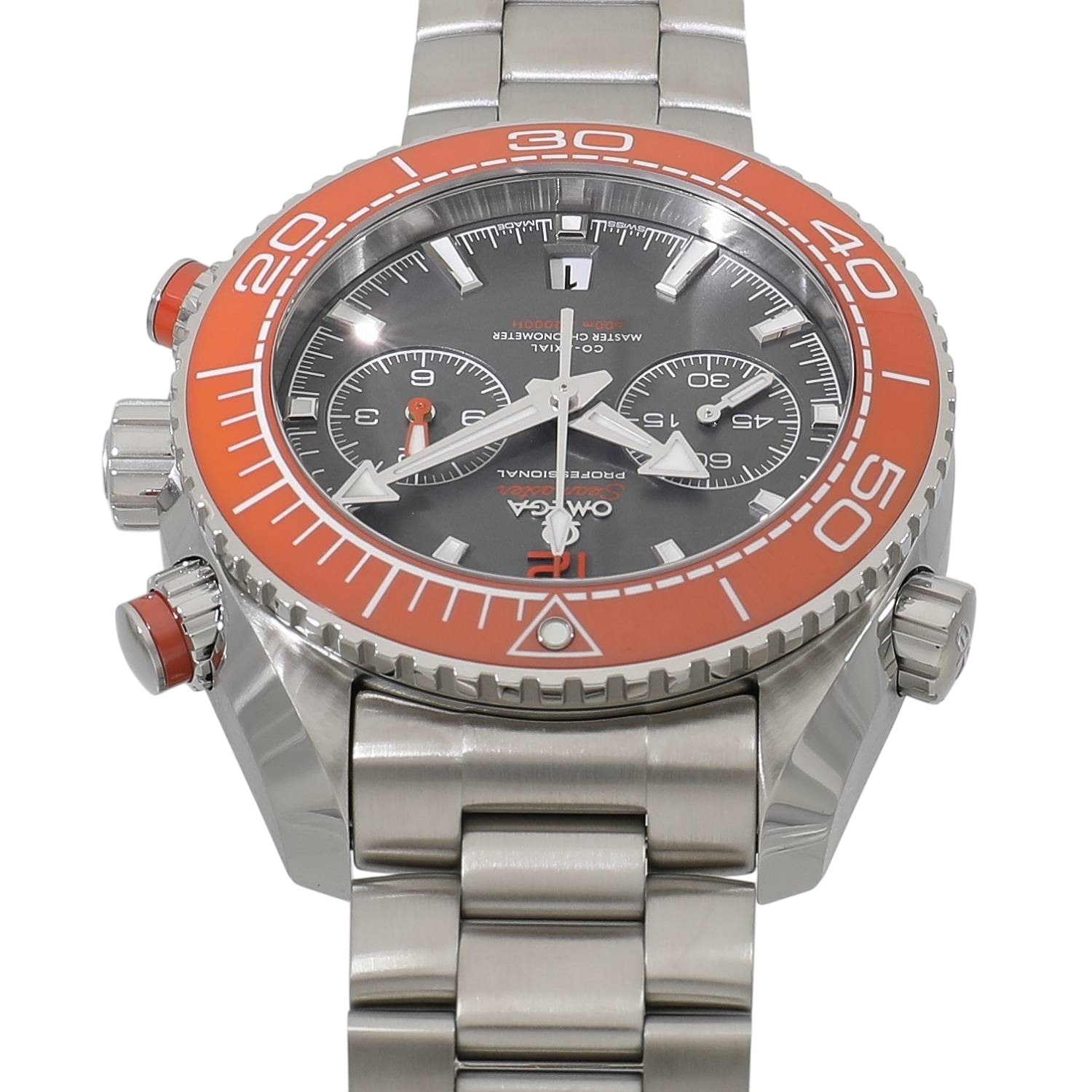 [新品]オメガ シーマスター プラネットオーシャン600m オメガコーアクシャル マスタークロノメーター クロノグラフ 215.30.46.51.99.001 グレー メンズ