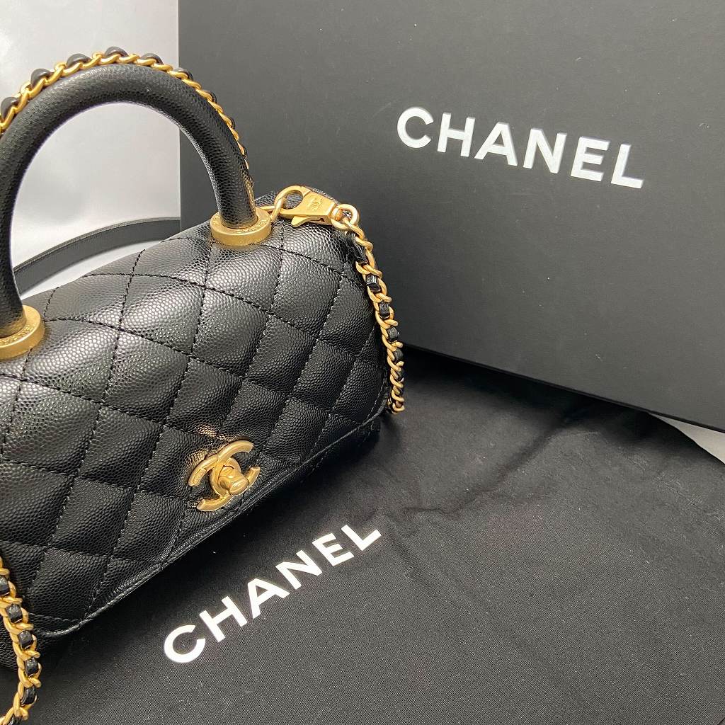 C6520 | [新品]シャネル マトラッセ ココハンドル 2WAY ブラック