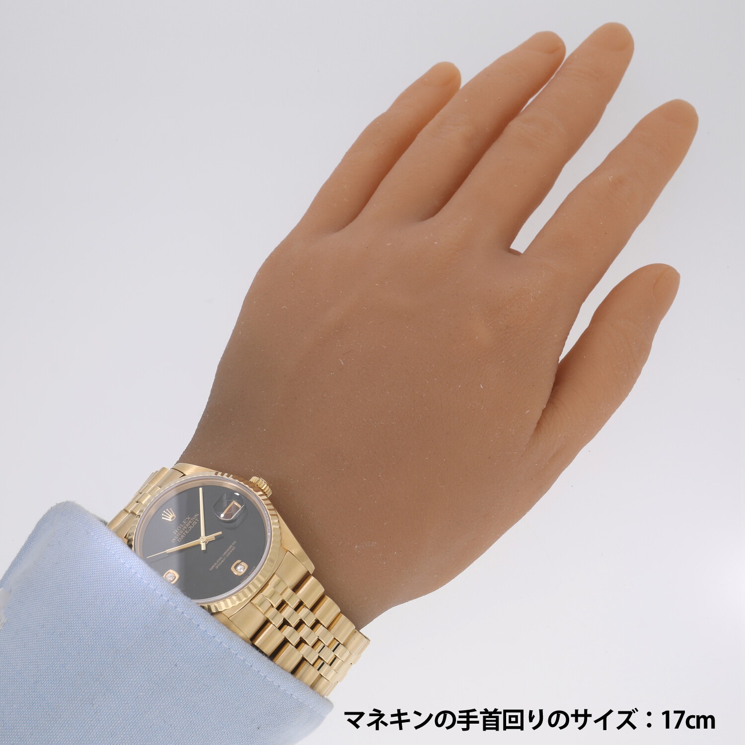 R7020 | [中古]ロレックス デイトジャスト 16238 2BR T番 オニキス×2P