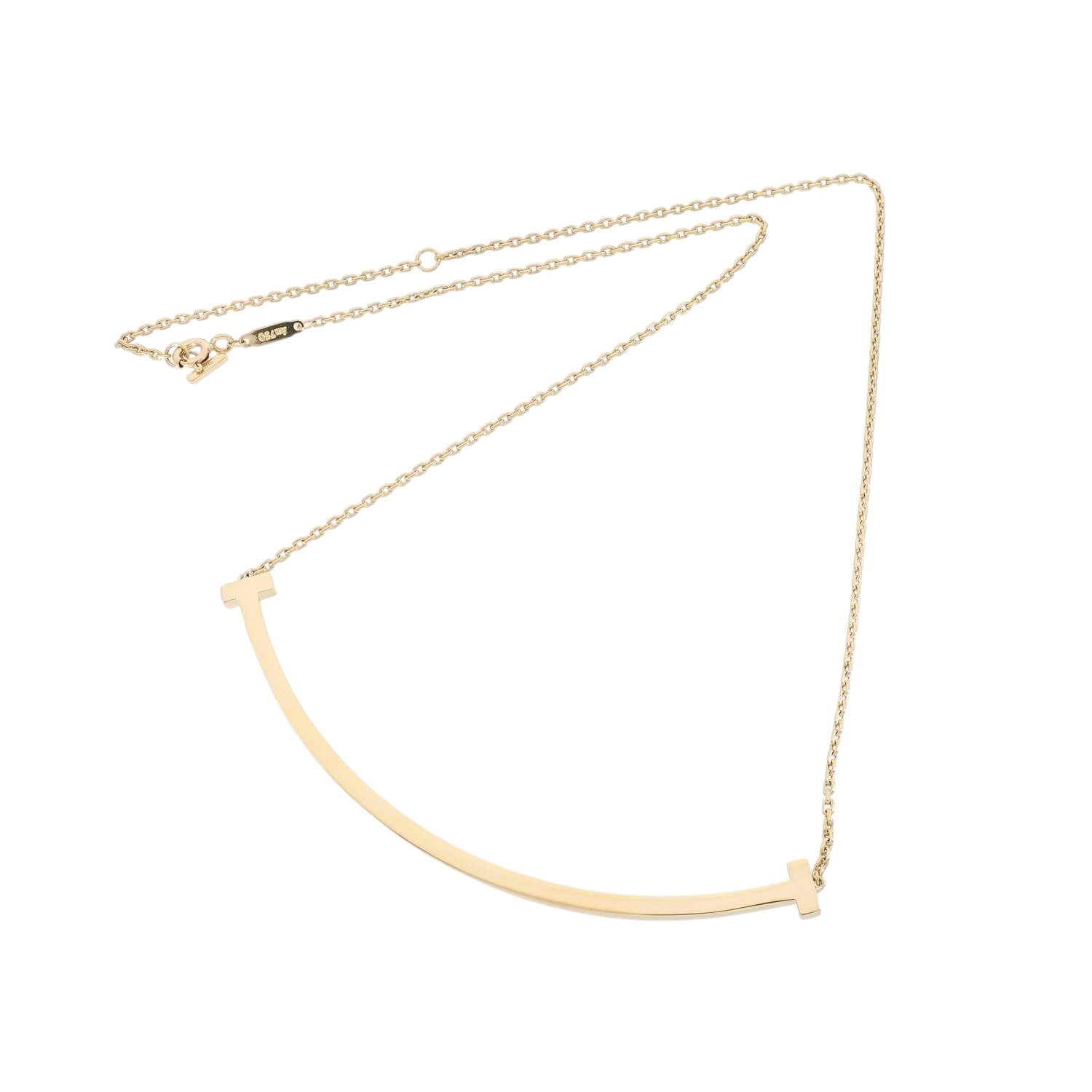 T30014 | [中古]ティファニー Tスマイル ネックレス エクストララージ