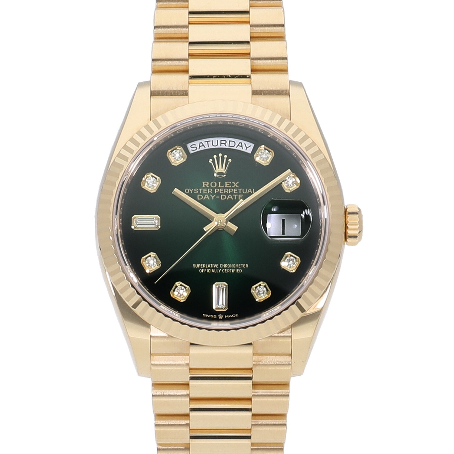 ロレックス デイデイトタイプ ロレックス デイデイト Ref.18349A シャンパン10Pダイヤ 中古