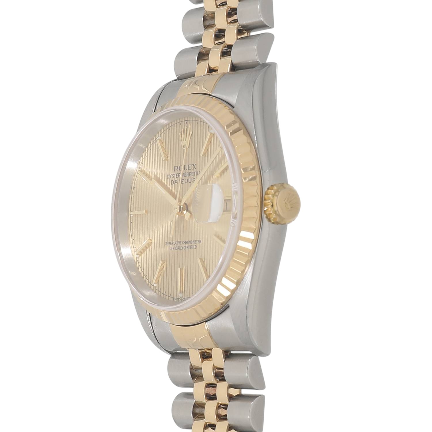 ロレックス　デイトジャスト　16233 コマ ロレックス デイトジャスト 16233 ブラックタペストリーダイアル 1989