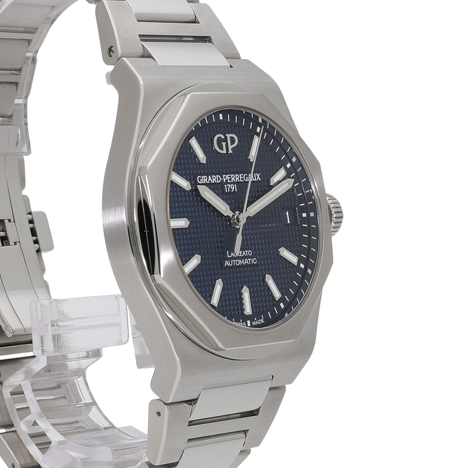 G6624 | [未使用]ジラールペルゴ ロレアート 42MM ブルー 81010-11-431