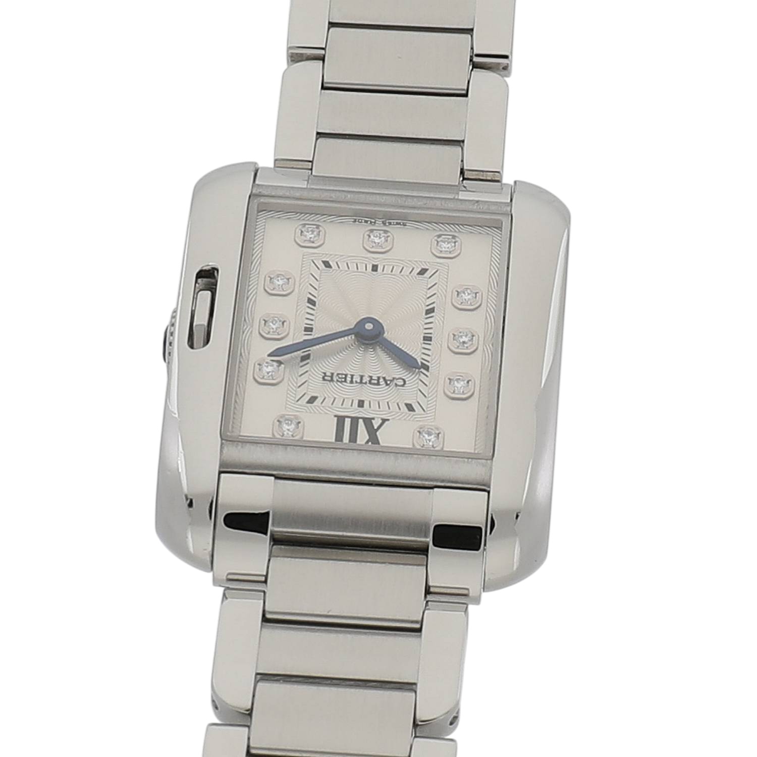 カルティエ CARTIER タンクアングレーズSM 11Pダイヤ 腕時計 時計 