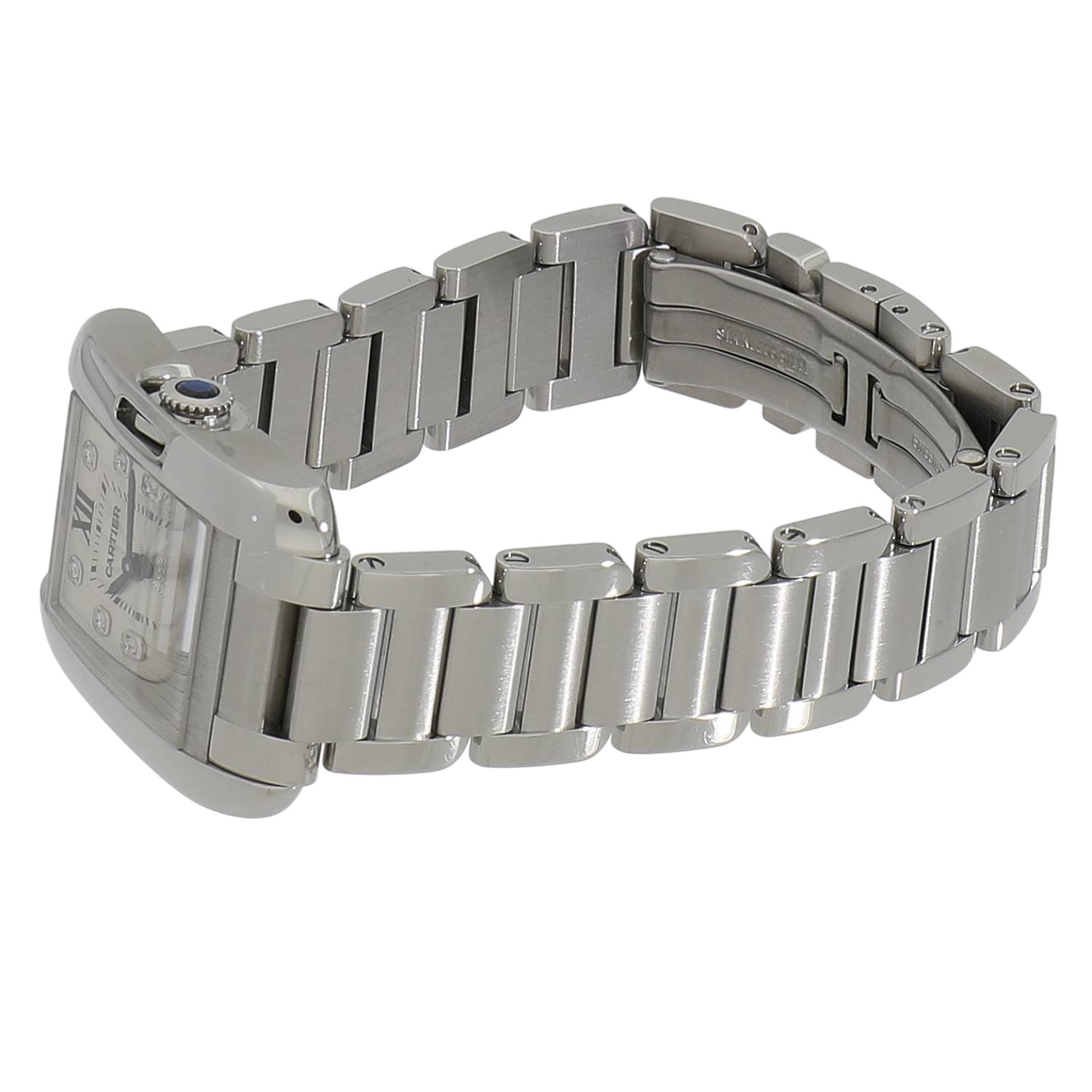 カルティエ CARTIER タンクアングレーズSM 11Pダイヤ 腕時計 時計 