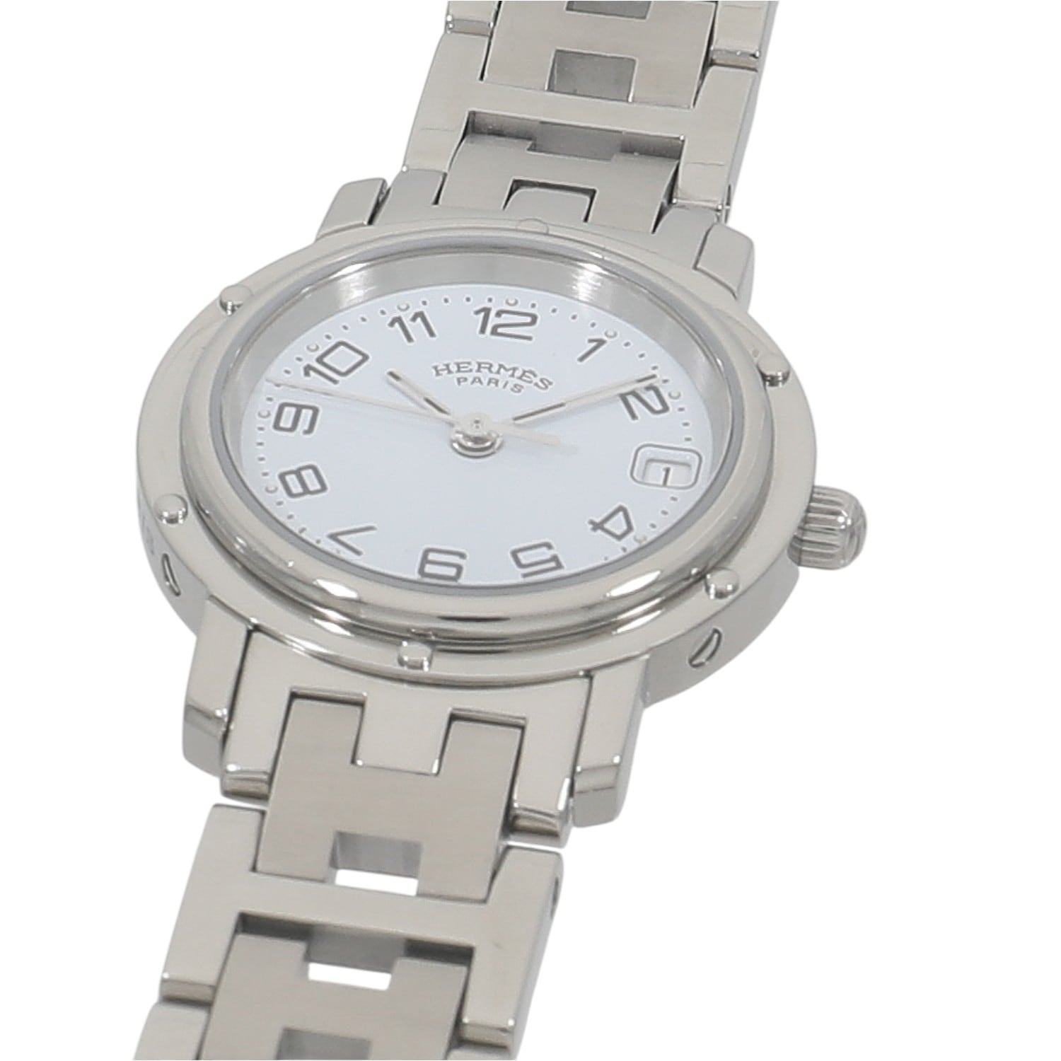 H10226 | [中古]エルメス クリッパー CL4.210 ホワイト