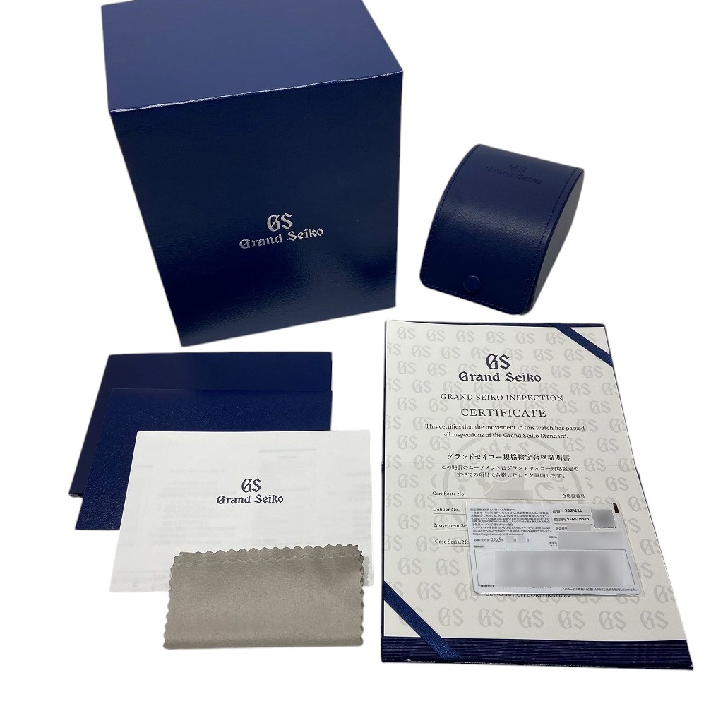 S20077 | [未使用]セイコー グランドセイコー エレガンス コレクション メカニカル GMT SBGM221 アイボリー メンズ |  中野のブランド時計販売・買取なられんず
