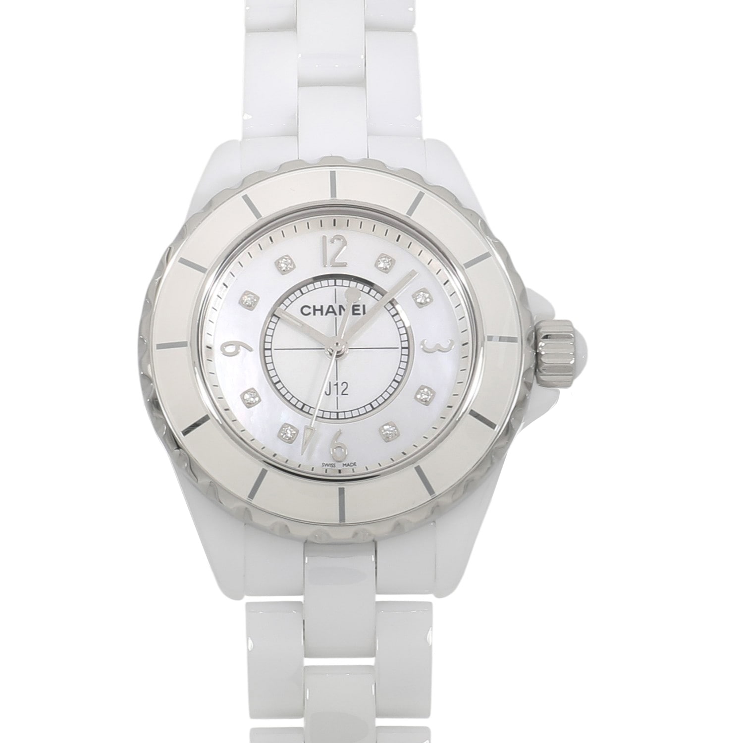 C10227 | [中古]シャネル J12 ホワイト セラミック H2422