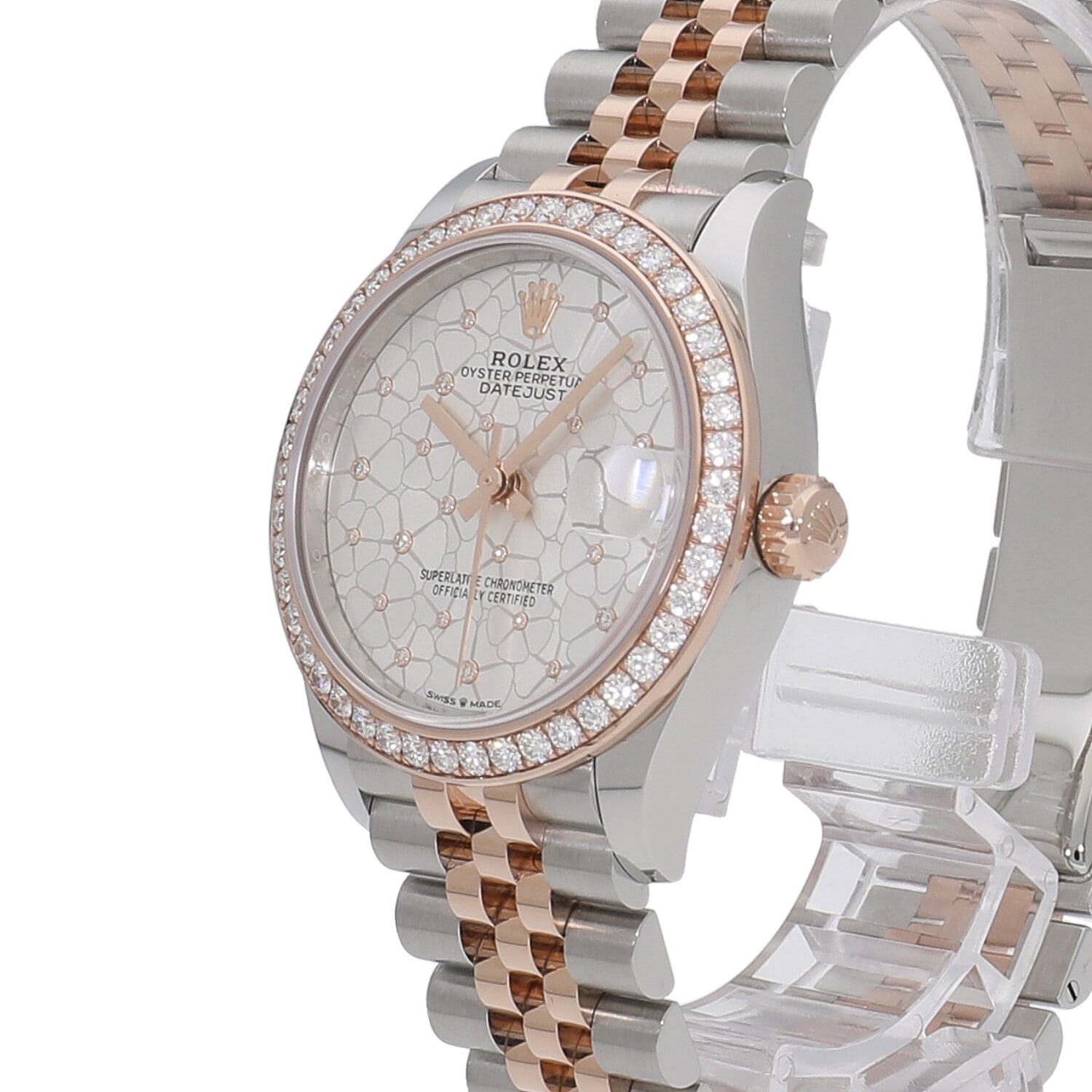 R6527 | [未使用]ロレックス デイトジャスト 31 シルバーフローラル