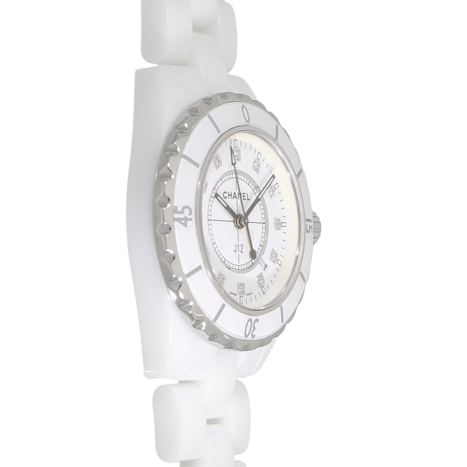 C10228 | [中古]シャネル J12 ホワイトセラミック 33MM H1628