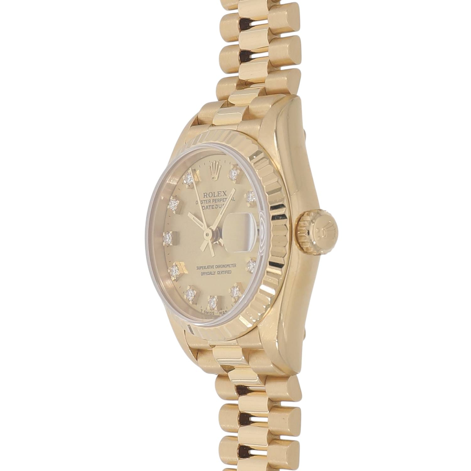 R10428 | [中古]ロレックス デイトジャスト 69178G E番 シャンパン×10P