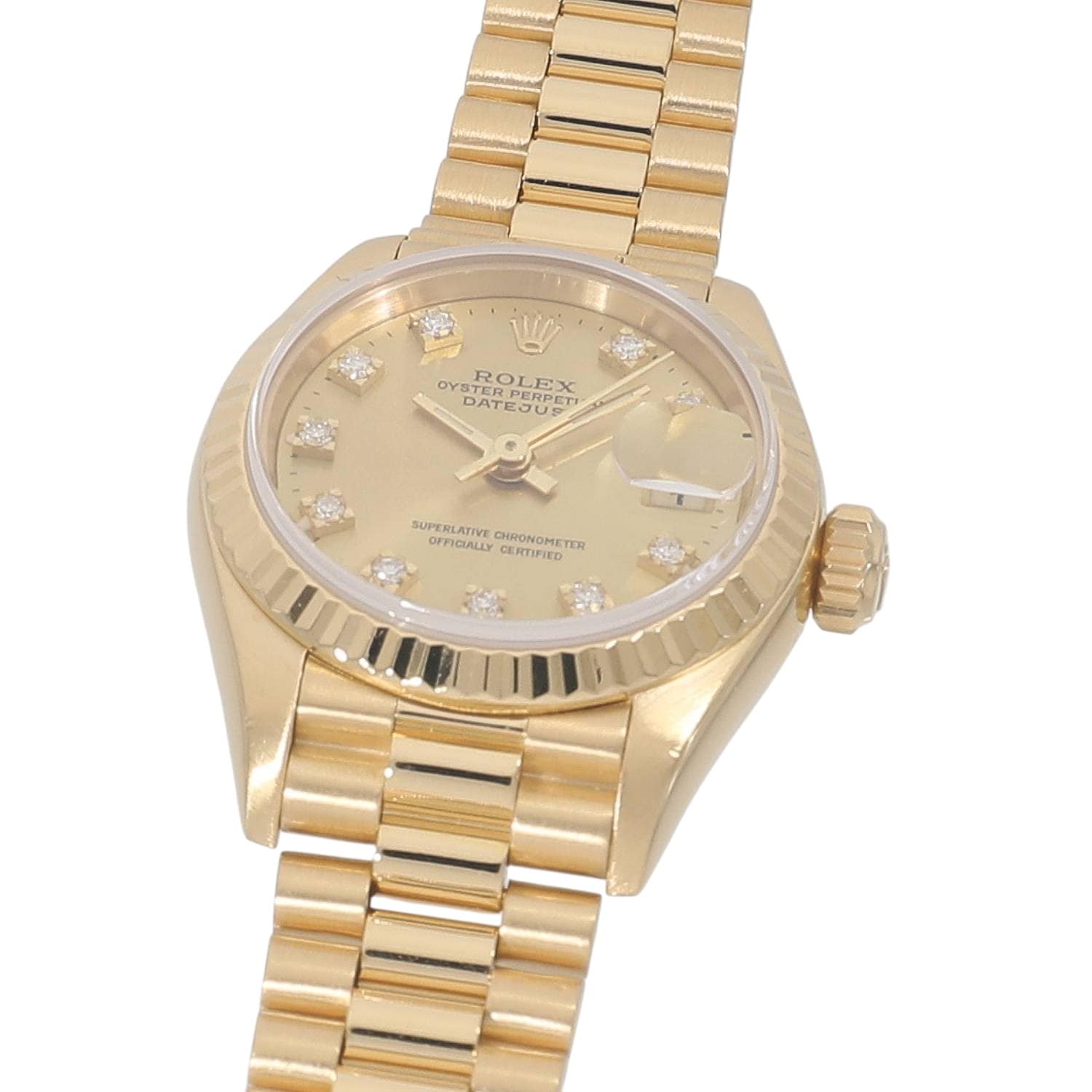 R10428 | [中古]ロレックス デイトジャスト 69178G E番 シャンパン×10P