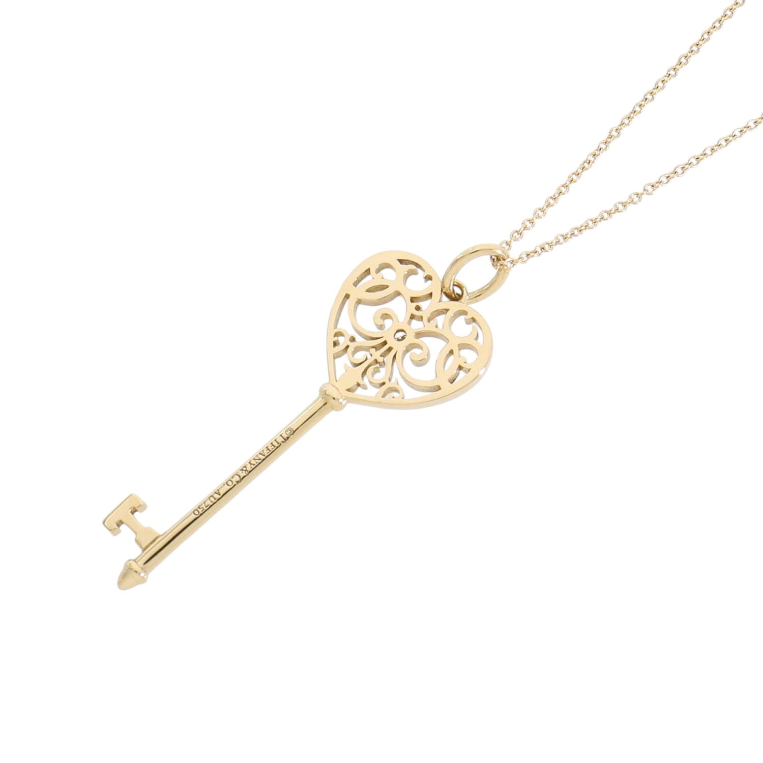 T30004 | [中古]ティファニー エンチャント ハートキー 1Pダイヤモンド