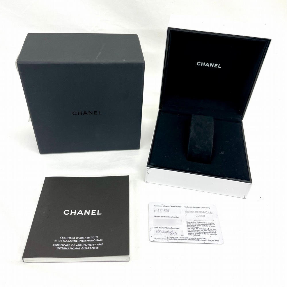 CHANEL J12時計38mm箱保証書付き純正12pダイヤH1629 シャネル 中古)CHANEL シャネル J12 H1629 ホワイトセラミック 12Pダイヤ