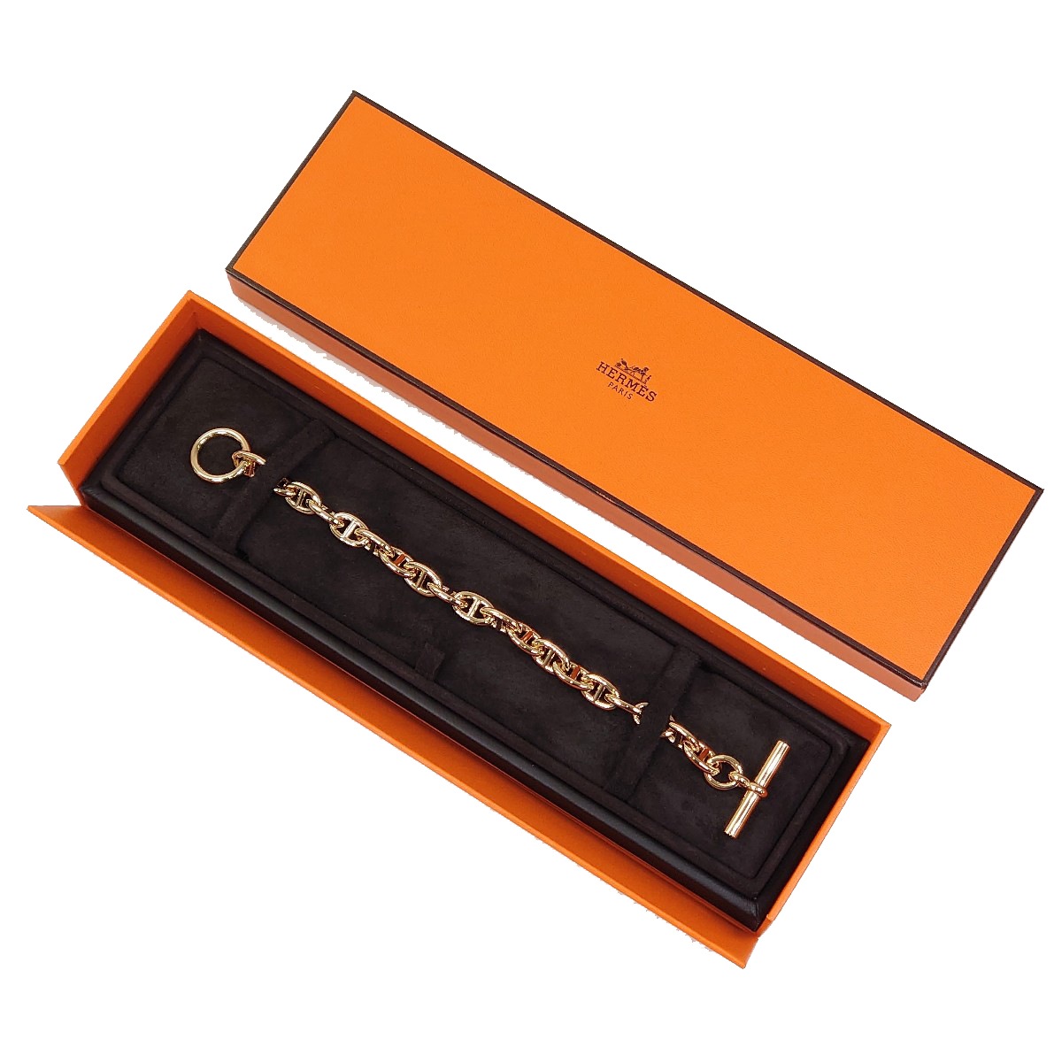 シェーヌダンクルボタンがポイント\tHermes\tソフトピーコート H3129 | [新品]エルメス シェーヌダンクル ブレスレット PM