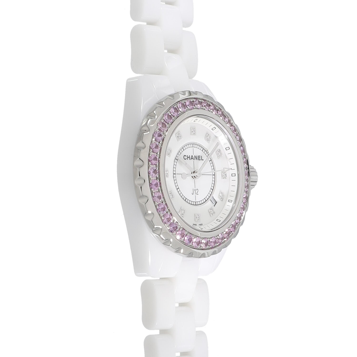 C9229 | [中古]シャネル J12 ホワイトセラミック 33MM ピンク