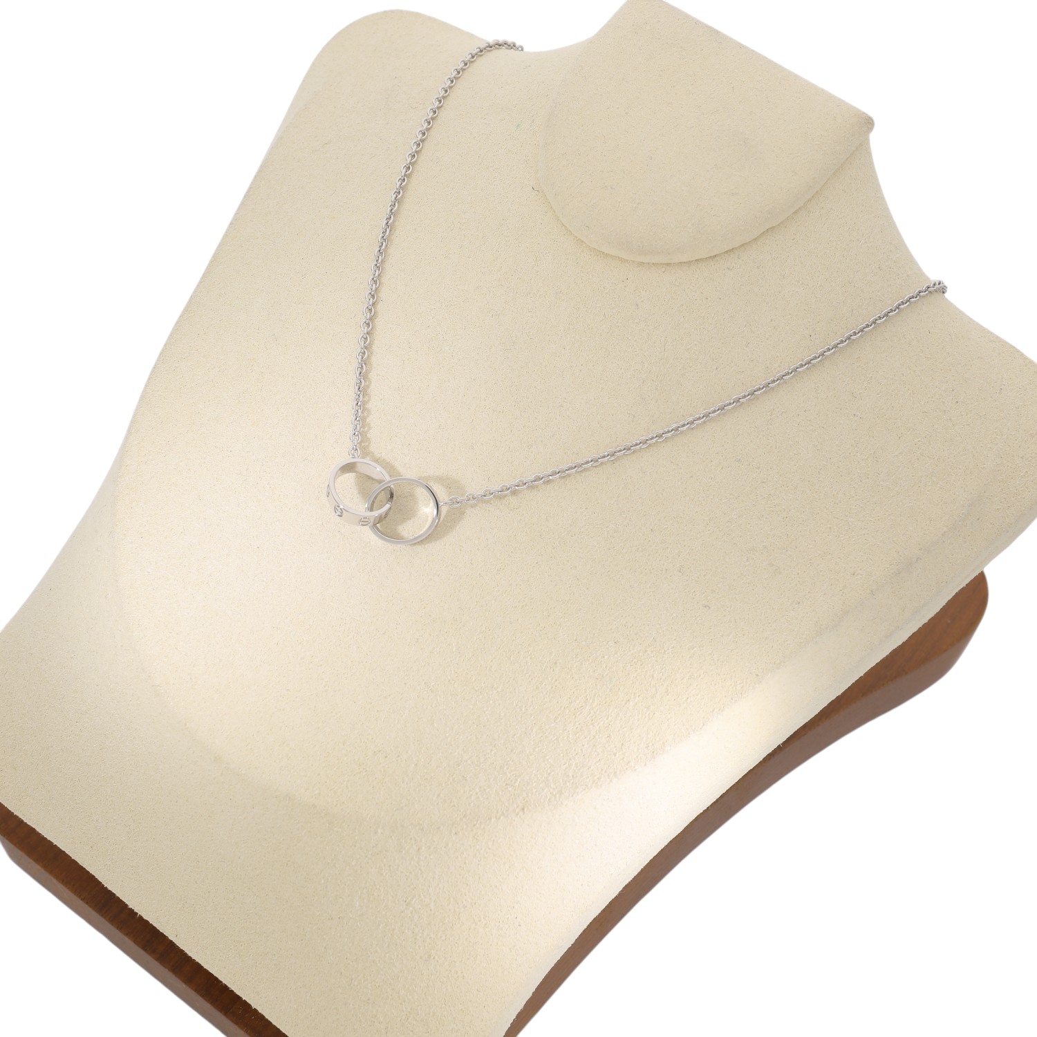 C10330 | [中古]カルティエ ベビー ラブ ネックレス ホワイトゴールド