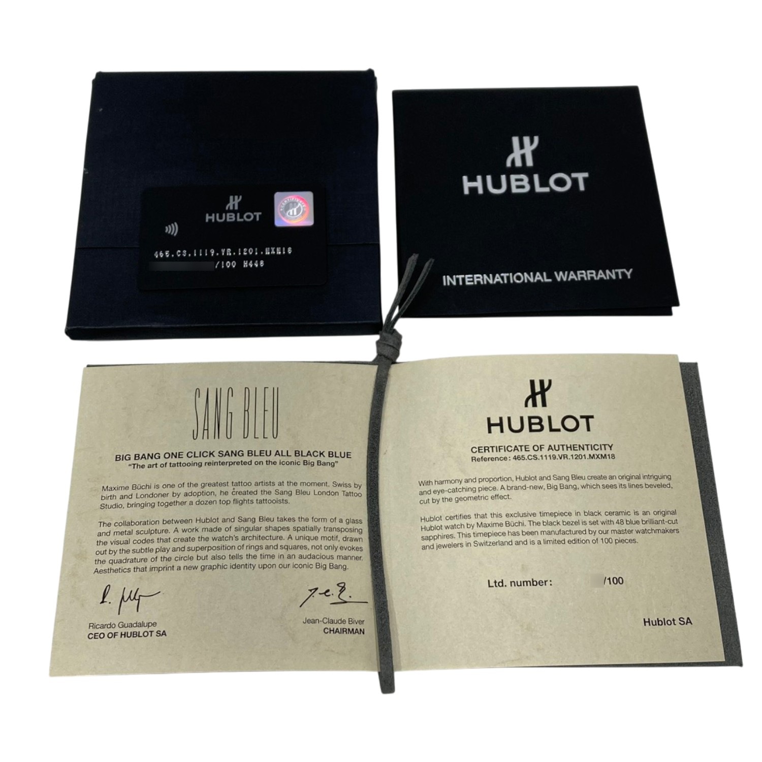 HUBLOT ショップ袋・空箱など まとめ売り7個 H11622 | [中古]ウブロ ビッグバン ウニコ サンブルー オールブラック