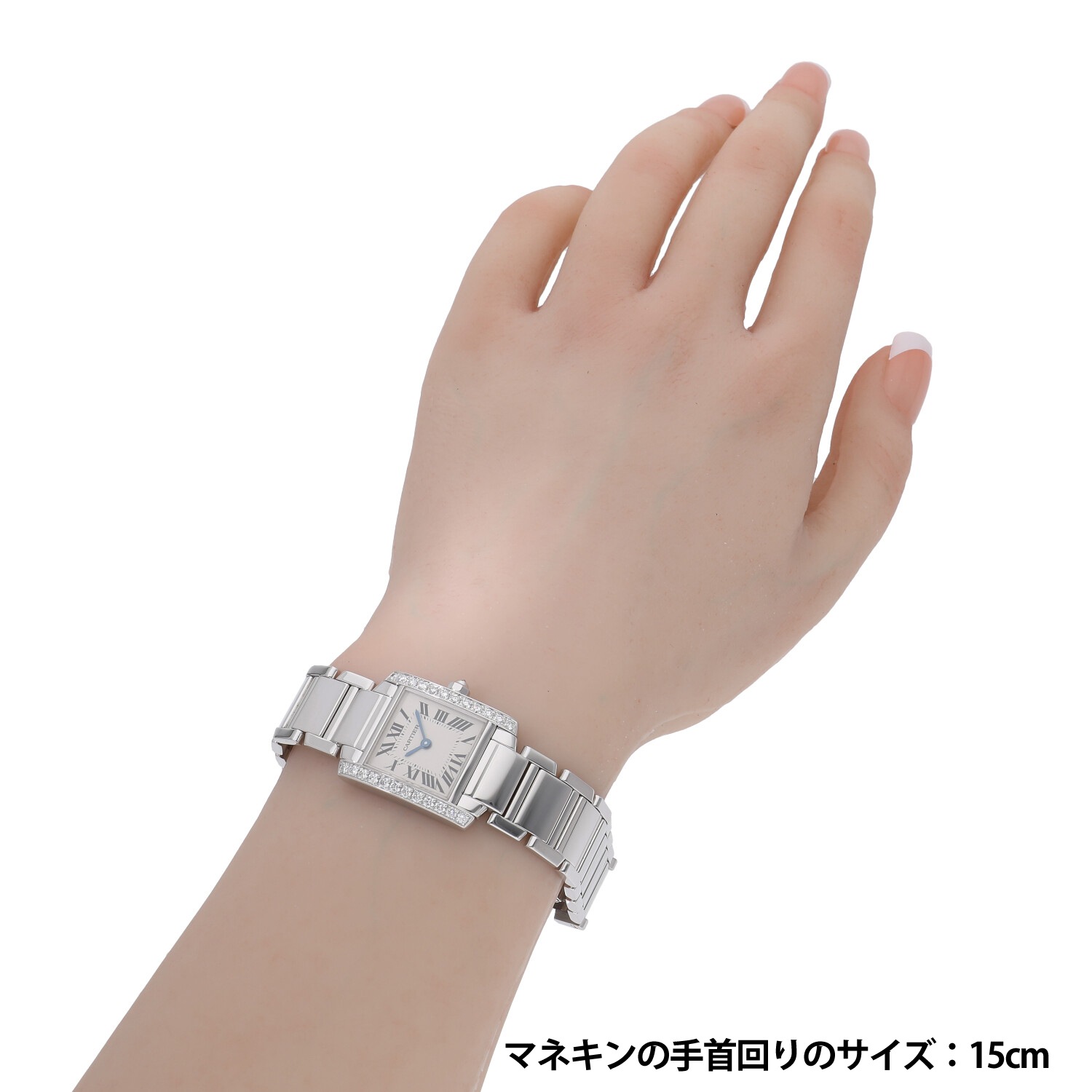 C5130 | [中古]カルティエ タンクフランセーズ ケースダイヤモンド 