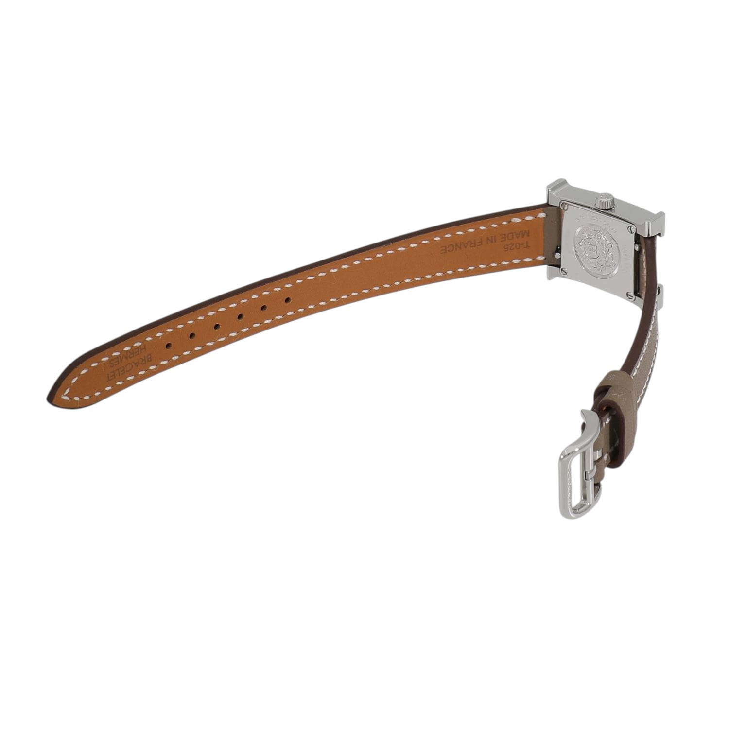 H20173 | [中古]エルメス Hウォッチ ミニ 21mm W403480WW00 / HH1.110