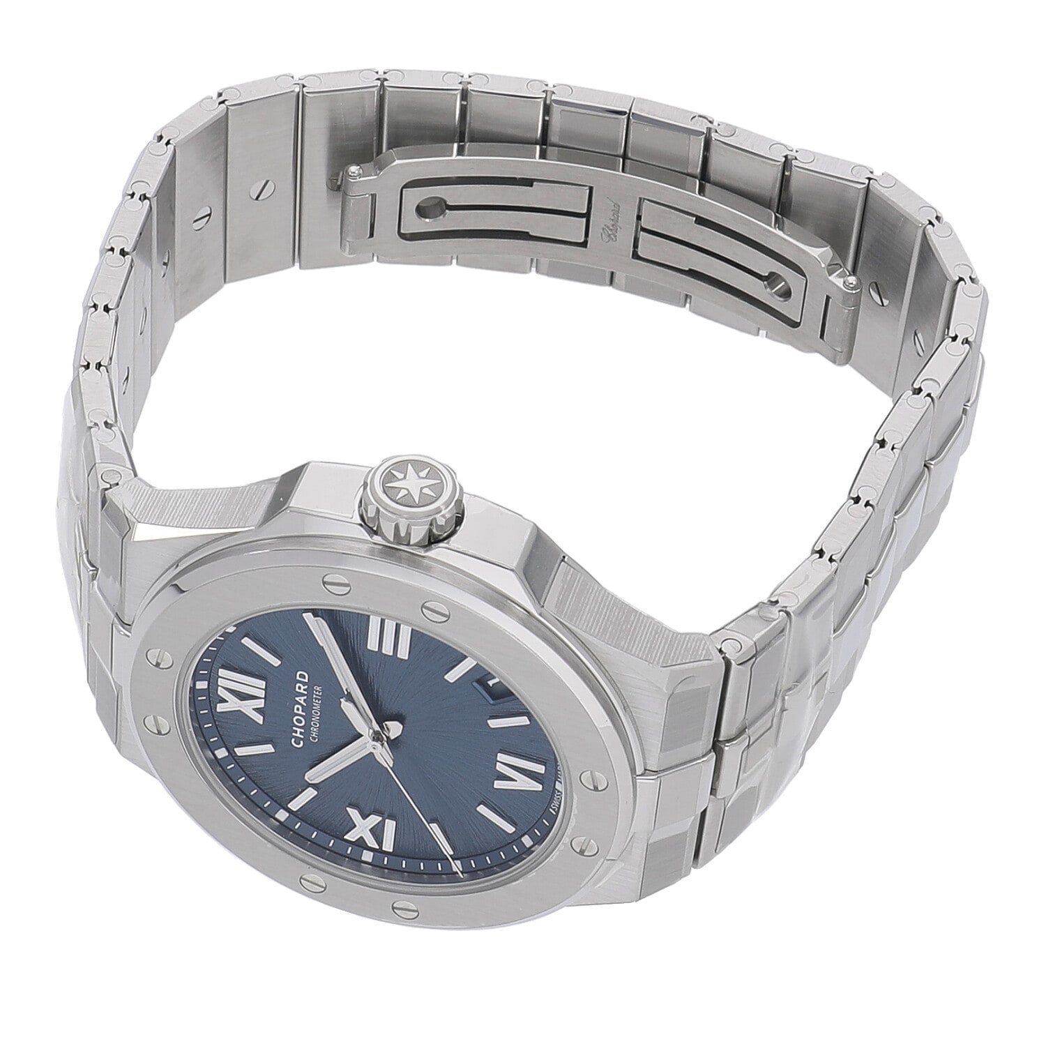 C5831 | [未使用]ショパール アルパイン イーグル ラージ 41MM ブルー