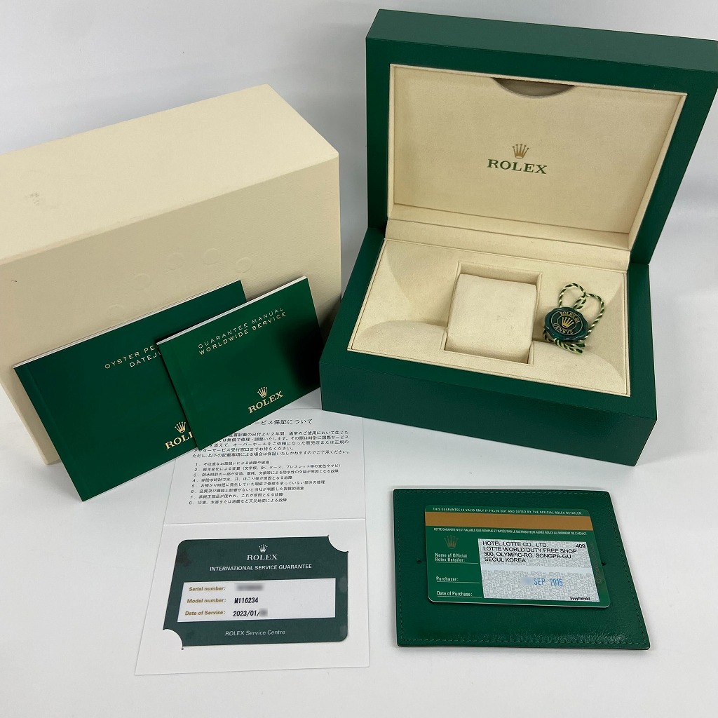 R6531 | [中古]ロレックス デイトジャスト ブラック×10Pダイヤ 116234G メンズ | 中野のブランド時計販売・買取なられんず