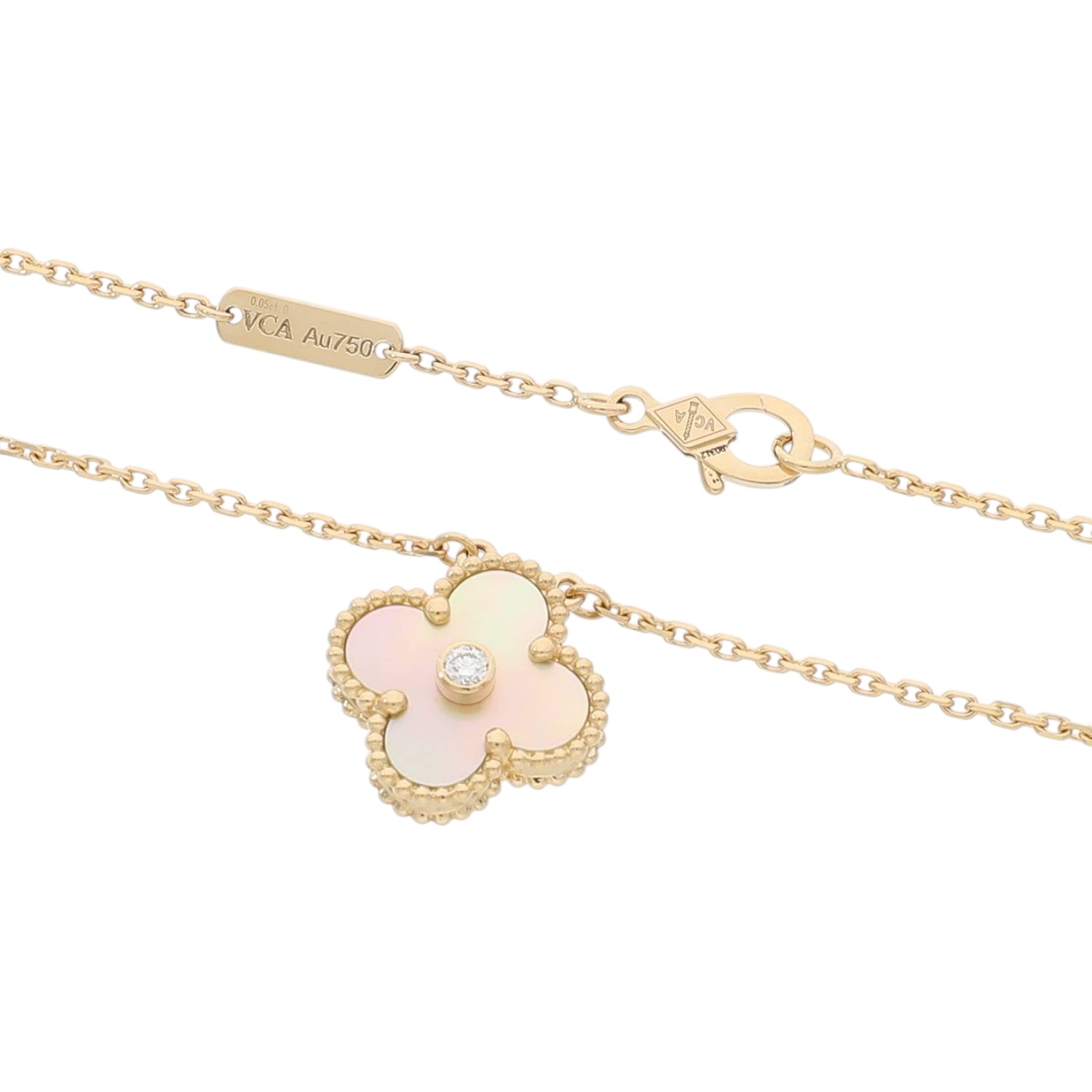 ヴィンテージアルハンブラ　マザーオブパール　イエローゴールド V30022 | [中古]ヴァンクリーフ&アーペル ヴィンテージ アルハンブラ