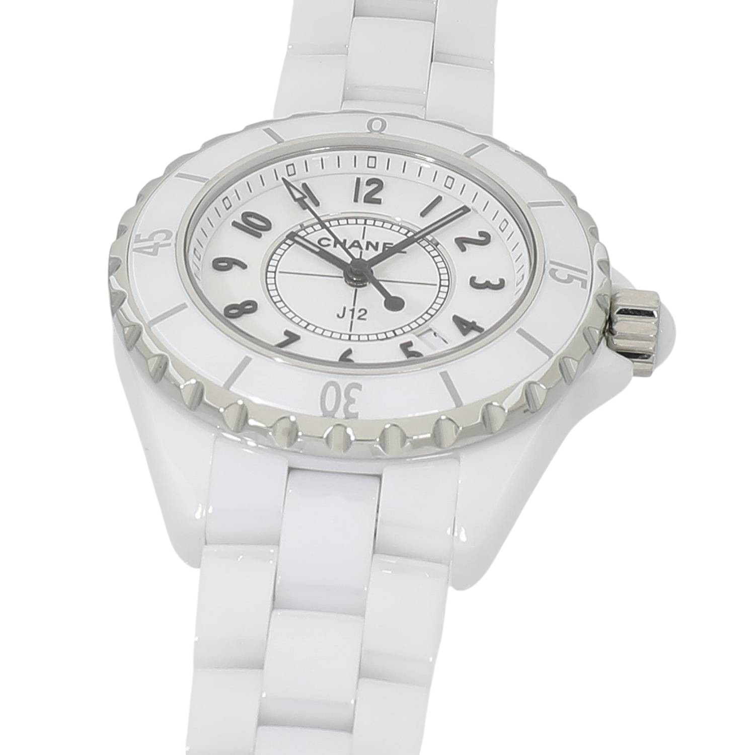 ☆美品 シャネル J12 H0968 レディース 【中古】 中古)CHANEL シャネル J12 H0968 ホワイトセラミック 33mm（商品ID