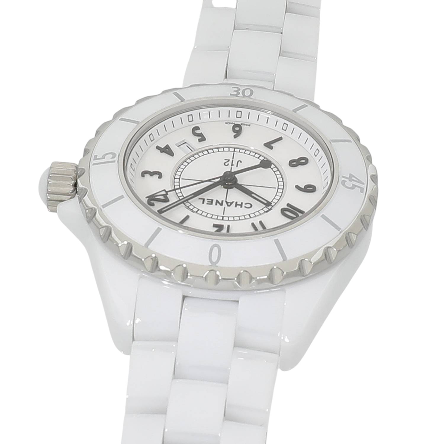 シャネル J12 白セラミック H0968 レディース 中古 腕時計 中古)CHANEL シャネル J12 H0968 ホワイトセラミック 33mm（商品ID