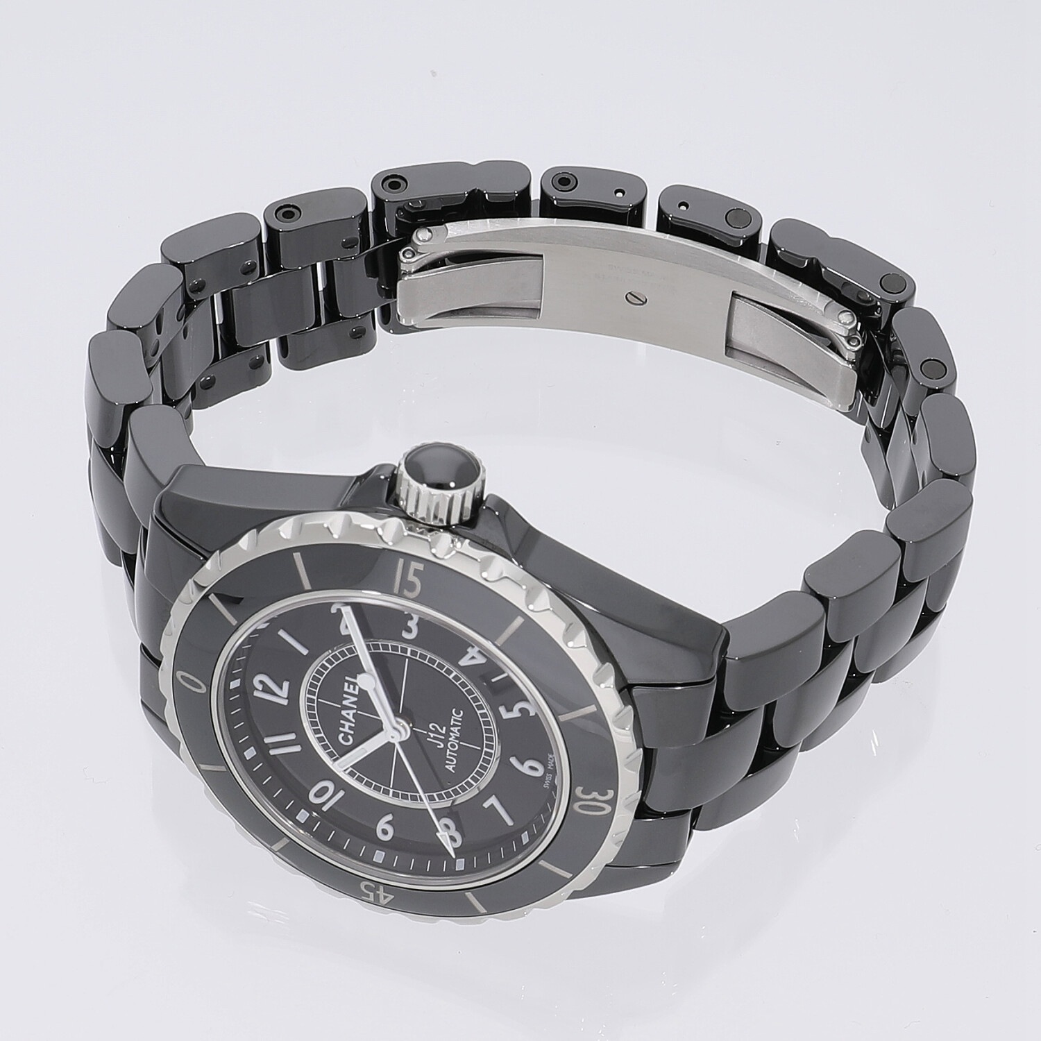 中古 シャネル CHANEL H0008 ブラック レディース 腕時計 中古)CHANEL シャネル J12 H1626 ブラックセラミック 38mm（商品ID
