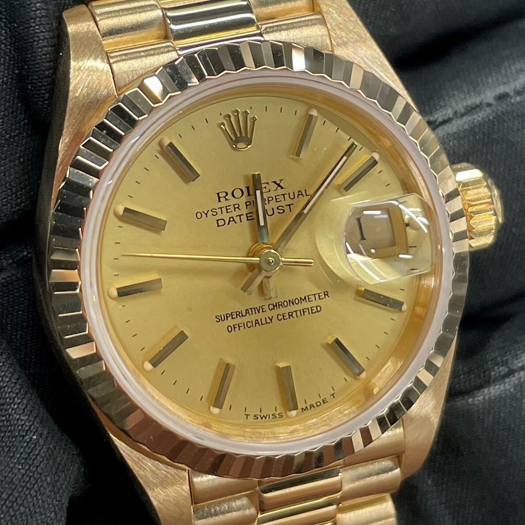 R6634 | [中古]ロレックス デイトジャスト シャンパン 69178 92番