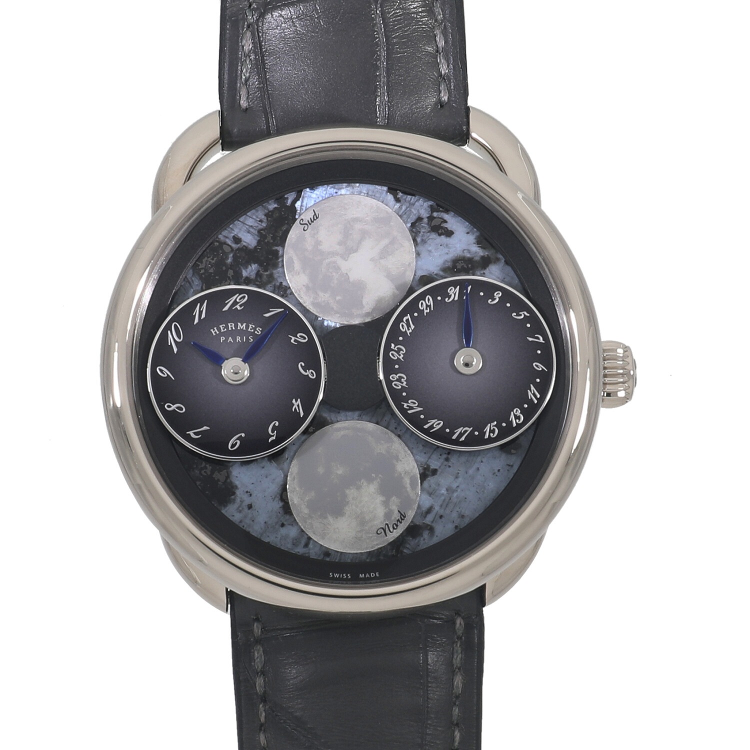 H9834 | [中古]エルメス アルソー ルール ドゥ ラ リュンヌ ブルー 